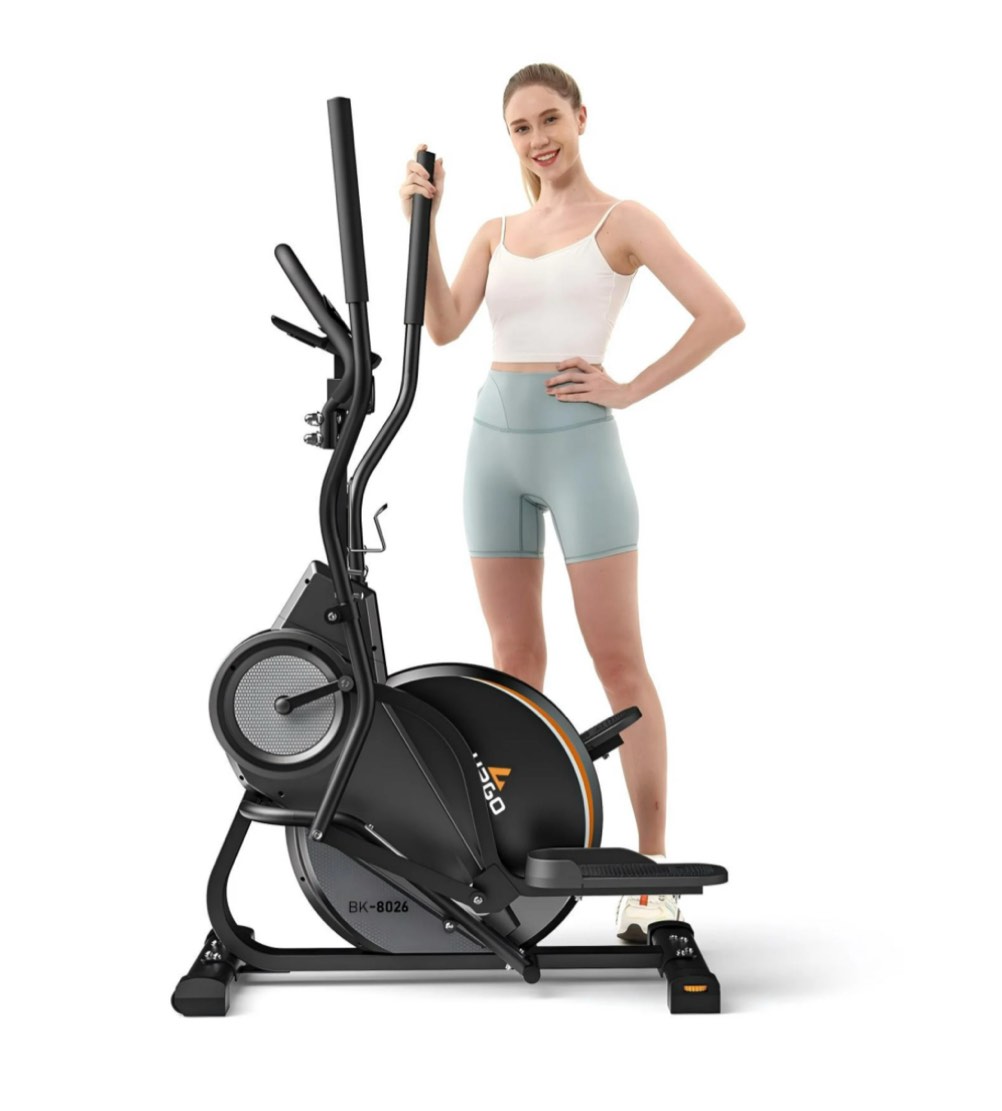 UPGO Pro Cardio Climber Stepping Elliptical Machine, 3 in 1 Elliptical, Total Body Fitness Cross Trainer with Hyper-Quiet Magnetic Drive System