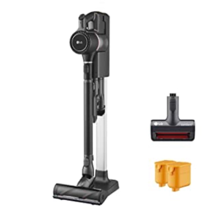 LG CordZero Cordless Vacuum Cleaner, Lightweight Stick Vacuum with Powerful Suction for Hard Floor, Carpet & Furniture, 2 Batteries for up to 100 Minutes Run Time, 10-Year Motor Warranty, A916BM
