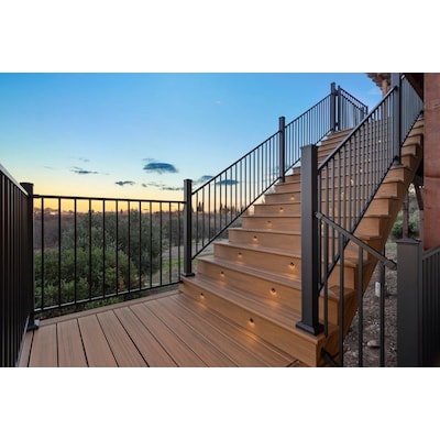 RELIABILT 2-in x 2-in x 3-1/2-ft Black Sand Steel Deck Post