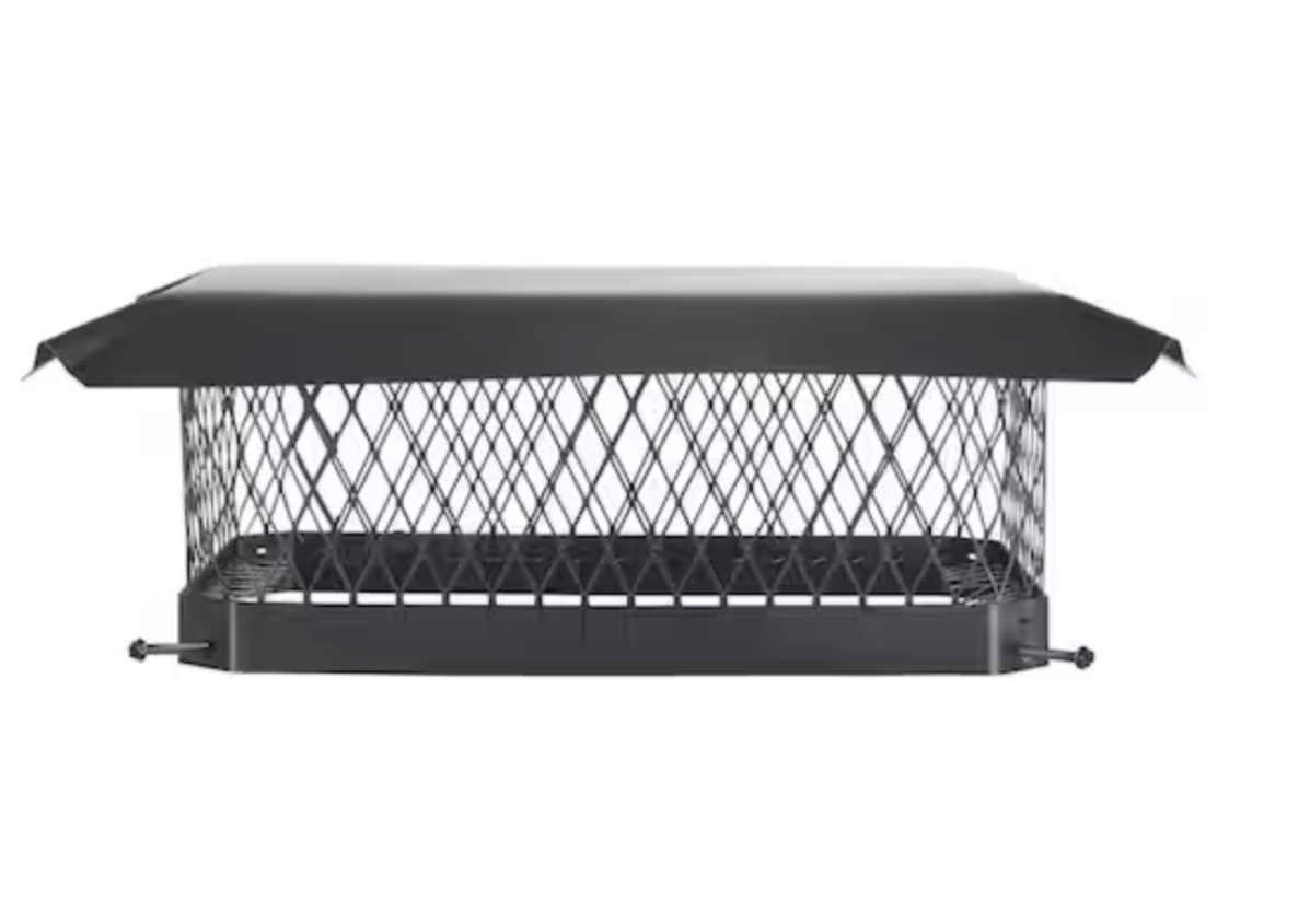 Shelter SC1318 Single-Flue Black Galvanized-Steel Chimney Cap (13  x 18 )