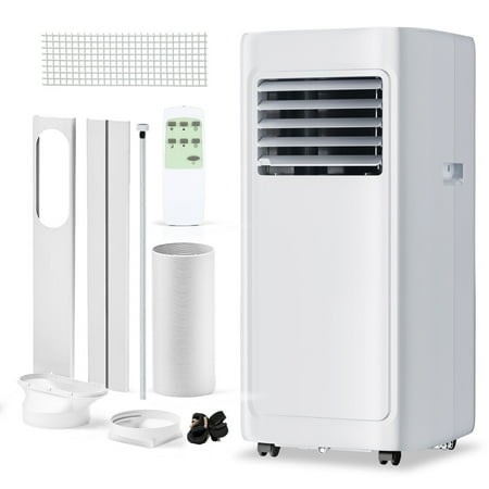 simzlife portable air conditioner 8000 btu ashrae dehumidifier fan cool 3 in 1 ac with remote control