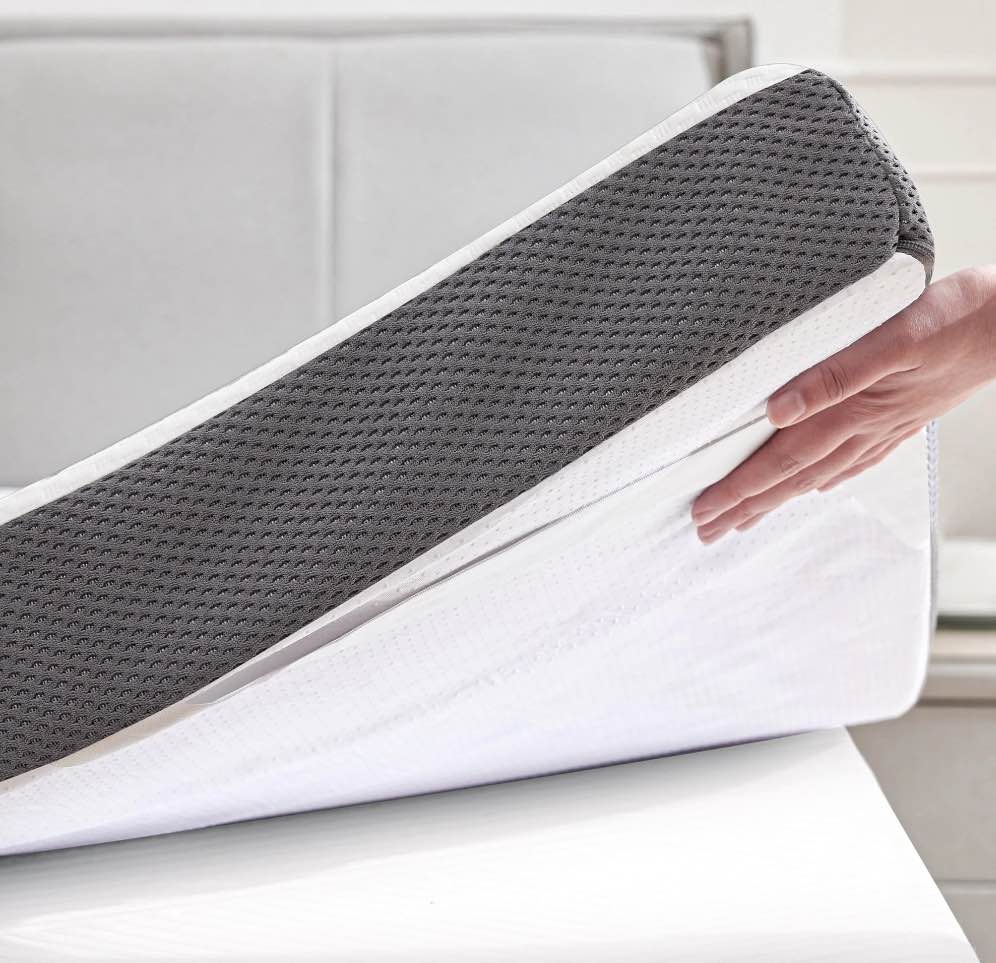 BDEUS 2" Gel Memory Foam Mattress Topper Full Size, Mattress Pad for Back Pain Relief, Bed Topper with Breathable, Removable Cover