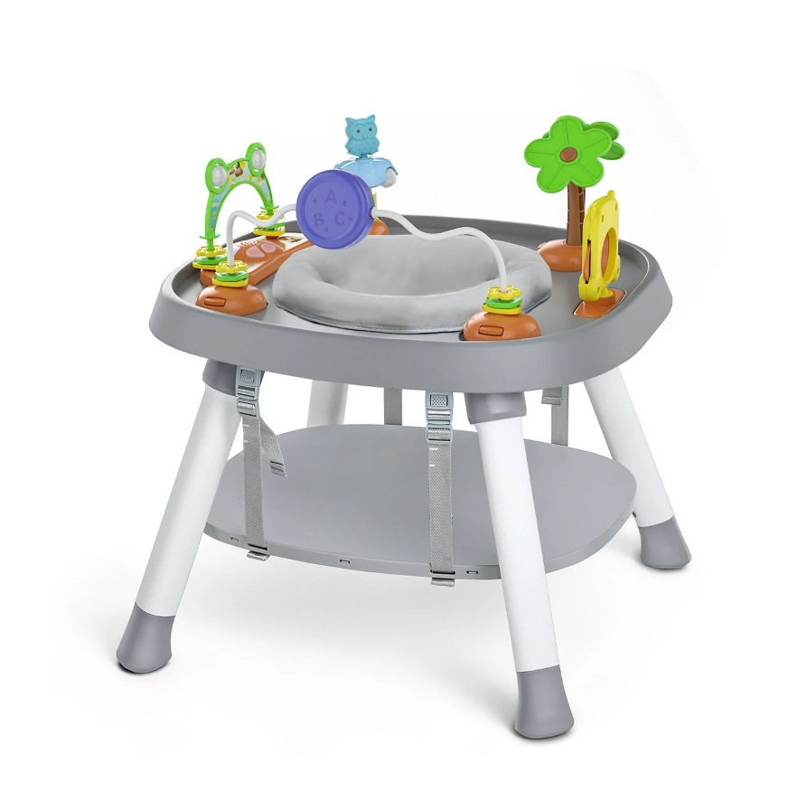 Babyomi 3-in-1 Baby Jumper Bouncer Center with 360 ° Rotatable and Toys, Baby Activity Center for 0-12 Months Babys