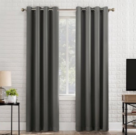 Sun Zero Broderick Theater Grade Blackout Curtains, 2-pack