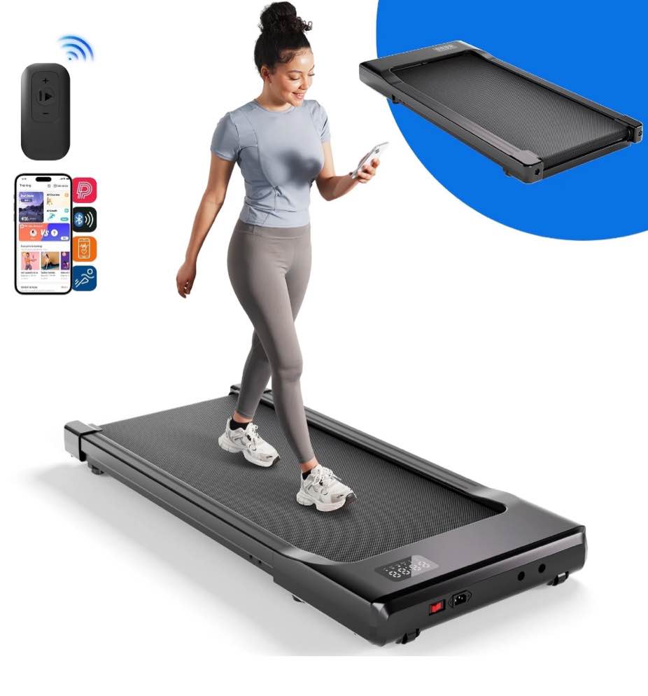 Walking Pad Treadmill with Remote Control,Under Desk Treadmill for Home&Office, 250 lbs Weight Capacity