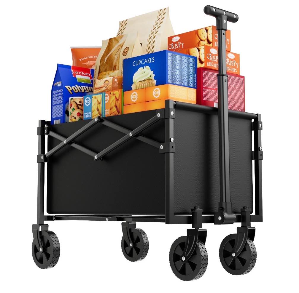 RoveStep Lite Collapsible Folding Wagon 50L Capacity, 220 lbs Load, Outdoor
