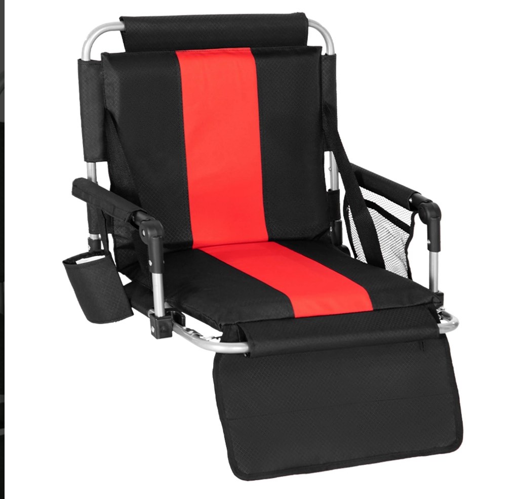 Sophia&William Portable Stadium Chair Stadium Seat for Bleacher with Cup Holder