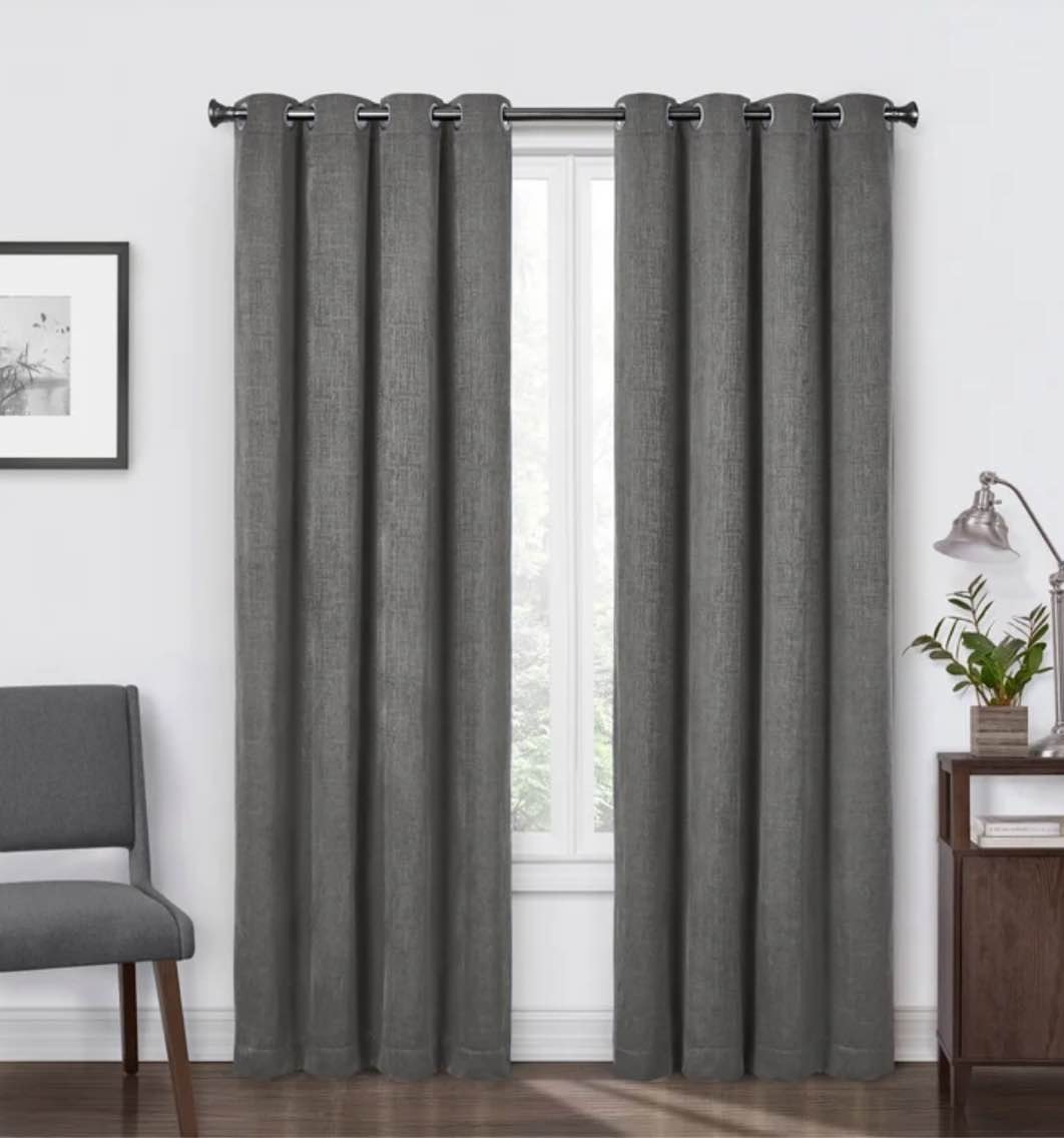 SUN+BLK Total Blackout Curtain Panels - 2-Pack