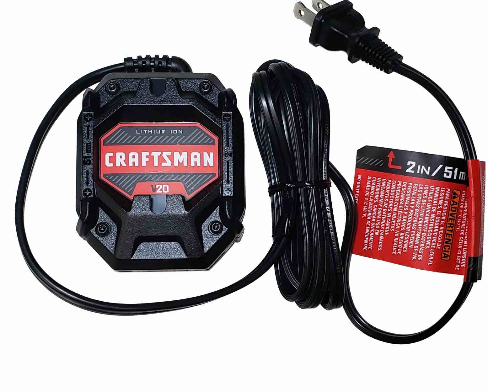 Craftsman Genuine OEM 20 Volt Battery Charger for V20 Series Tools - N866852