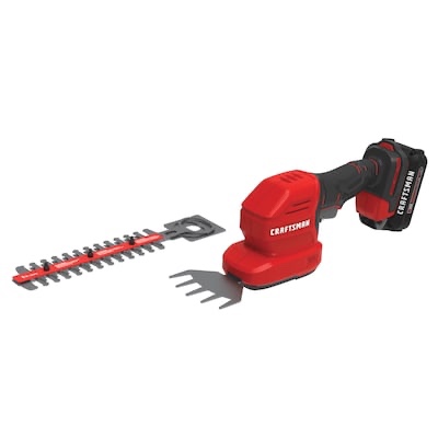 CRAFTSMAN V20 Cordless Handheld Grass Trimmer and Mini Hedge Trimmer Kit (CMCSS800C1)