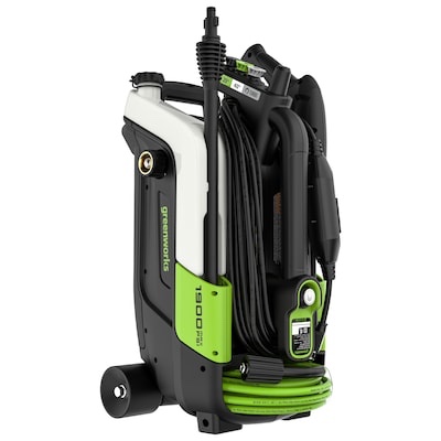 Greenworks 1900-PSI 1.2-GPM Cold Water Electric Pressure washer with 4 Spray Tips