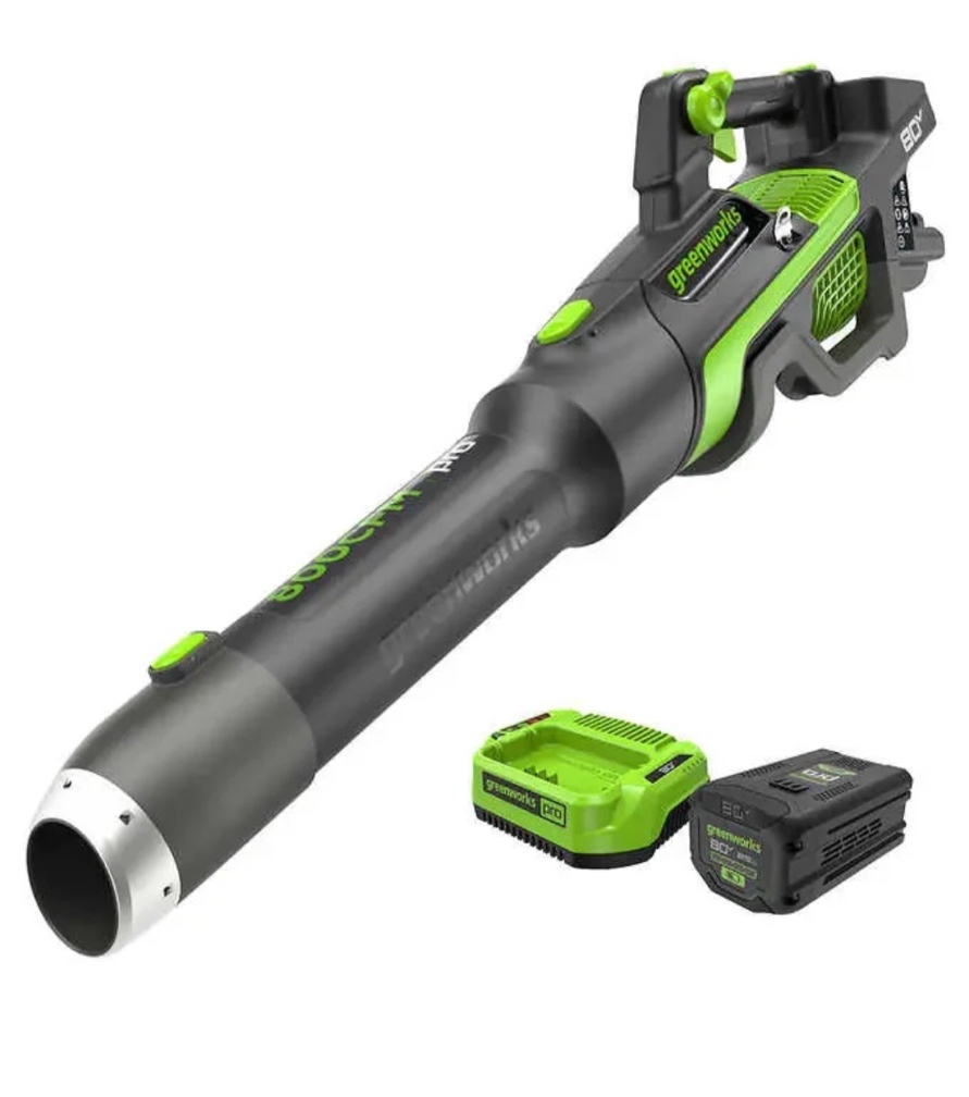 Restored 80V 800 CFM Brushless Leaf Blower w/ 2.5Ah Battery & Charger (Refurbished)