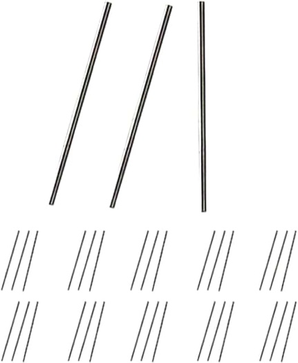 WAVEIST 1/64 Model Car Axles for Model Cars,10 Sets Length 28mm/1.1in Shafts a Pack,Each set has Three Metal Shafts,Suitable for Modifying Model Car Wheels (10 sets 28mm metal shafts)