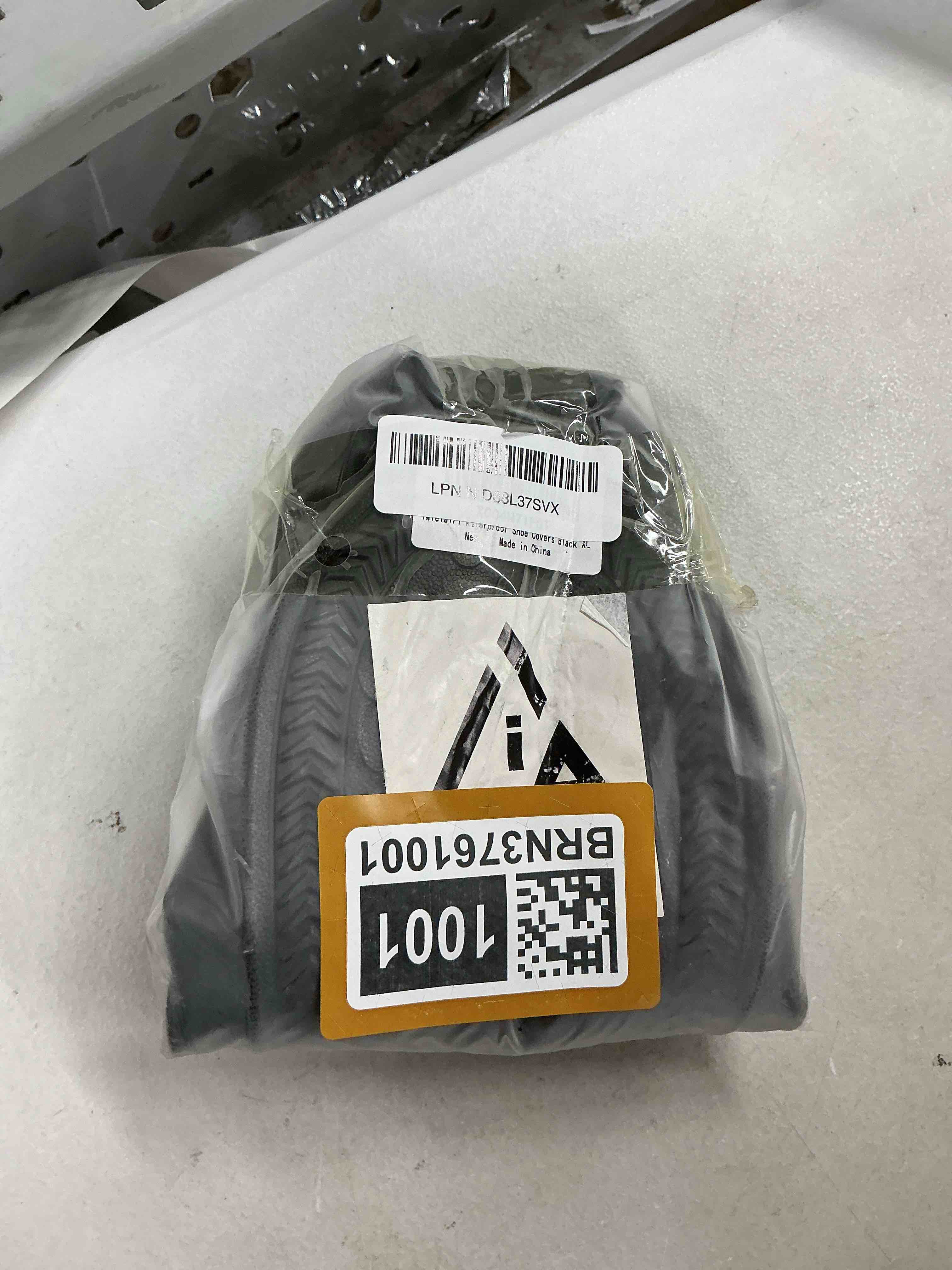 Condition photo showing Good Condition for iwieiairi rain boot covers waterproof shoe covers with safety reflector,reusable foldable non-slip rain gear for men women walking,fishing,gardening,farming,motorcycle black (xl) extra large black