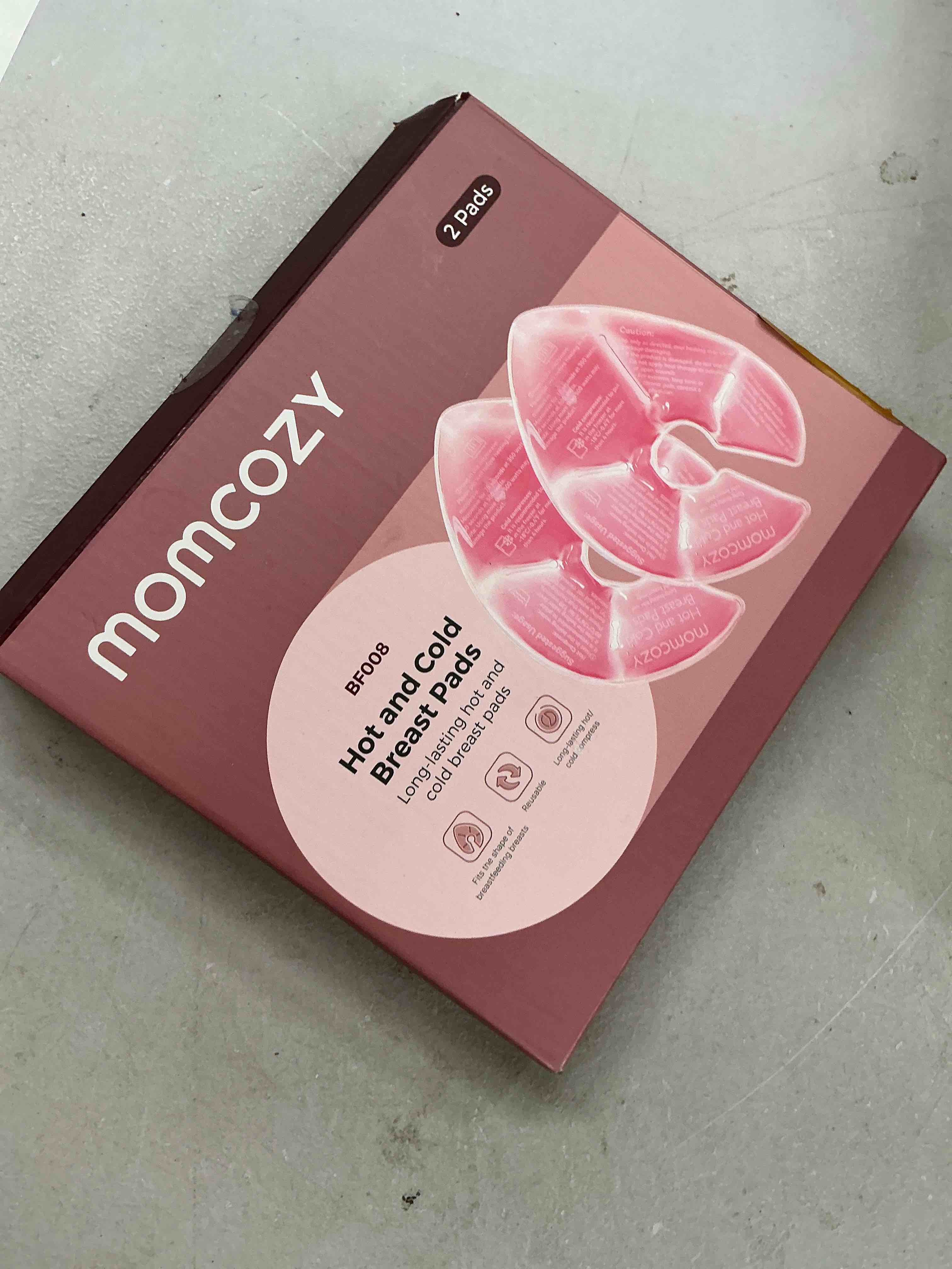 Condition photo showing Good Condition for momcozy larger breast therapy packs, hot and cold breast pads with 2 soft covers, breastfeeding essentials, postpartum recovery, 2 pack, pink