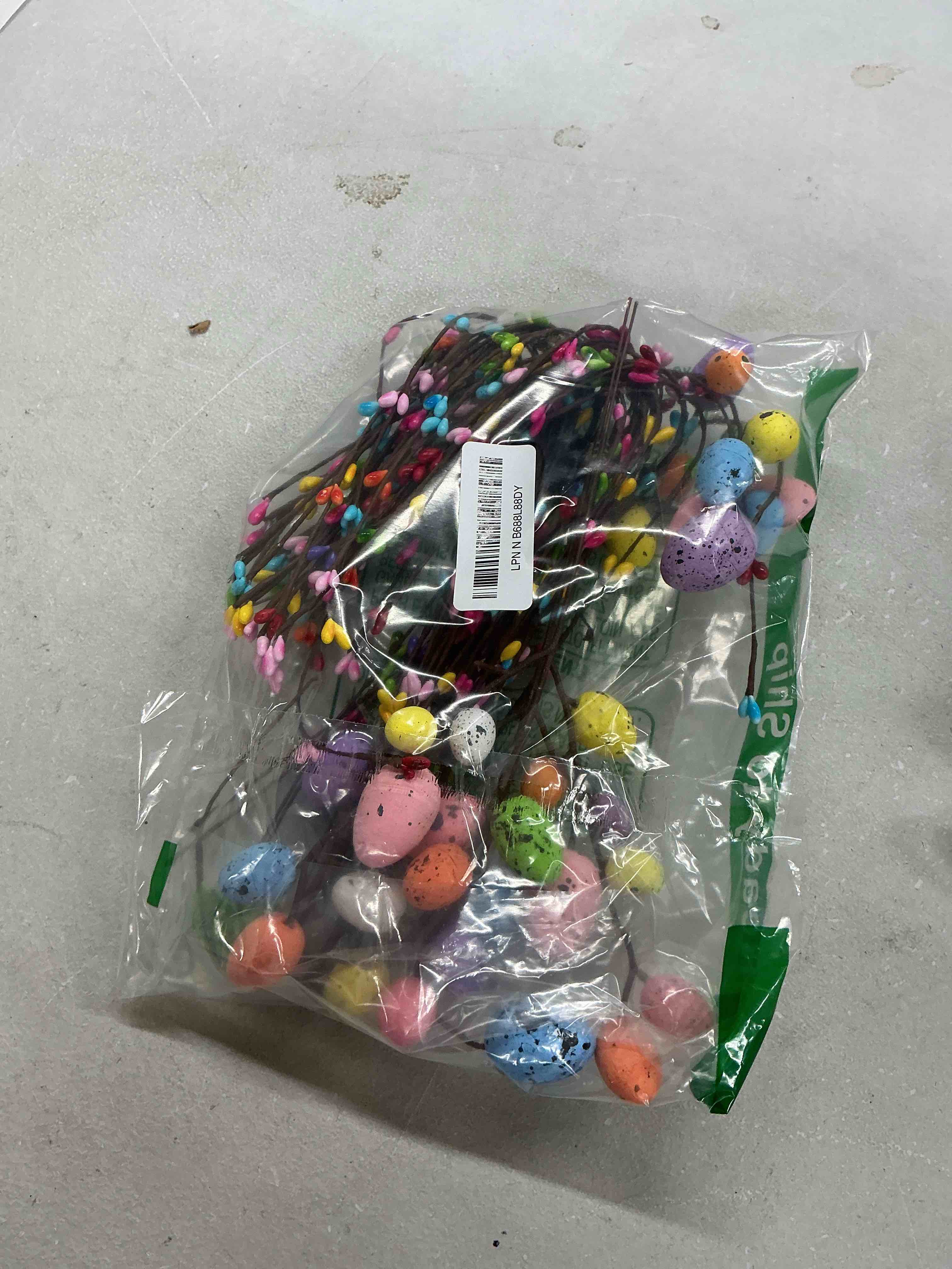 Condition photo showing Good Condition for 2 set easter decorations easter artificial flowers berry picks stems and vase eggs floral berry picks branches artificial eggs stems vase gifts for bunny table centerpiece