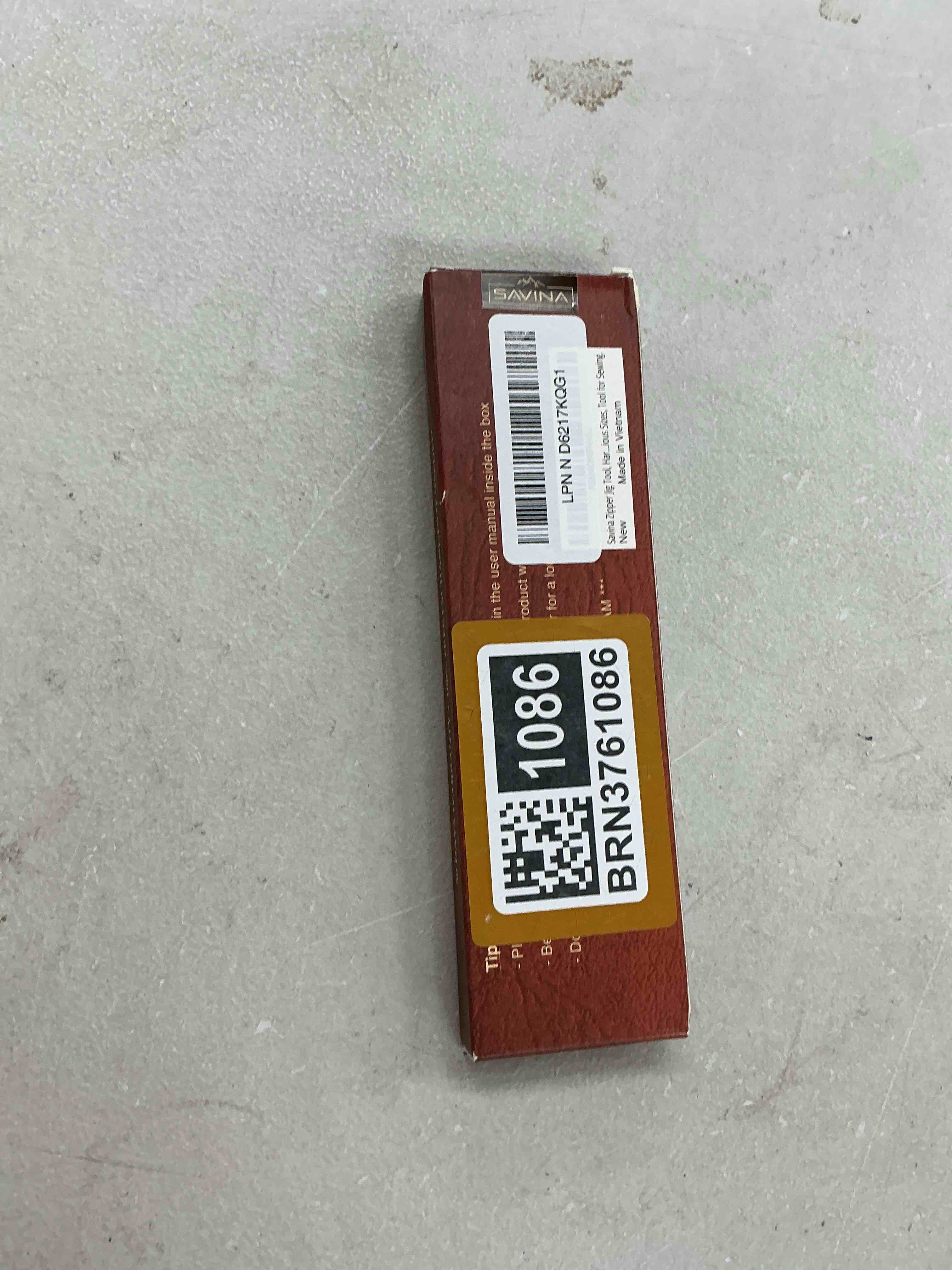 Condition photo showing Good Condition for savina zipper jig tool, hardwood & stainless steel zipper installing tool for dresses & pants, works with various sizes, tool for sewing.