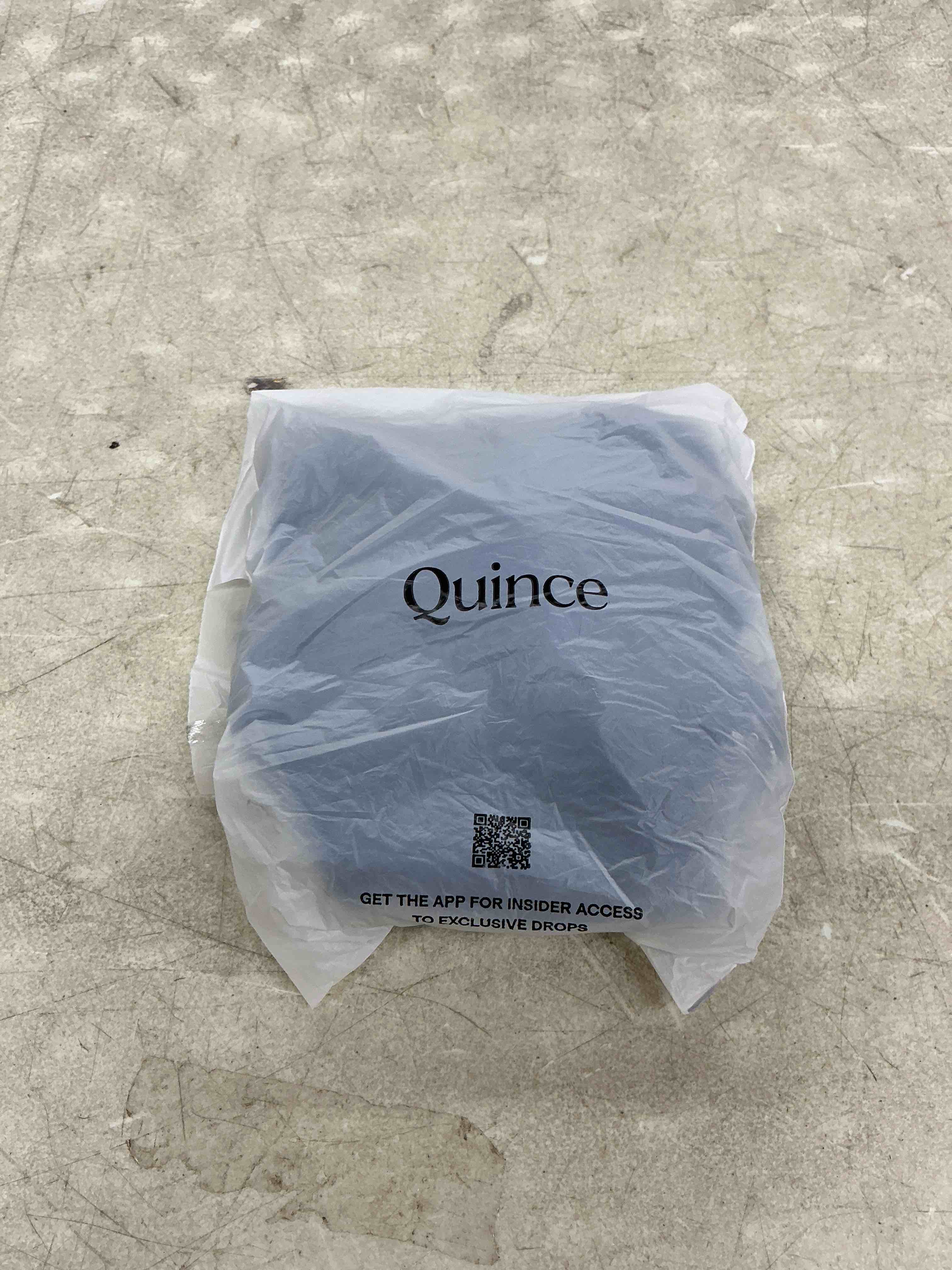 Condition photo showing New/Like New for quince italian scoop neck bikini top, s, deep navy