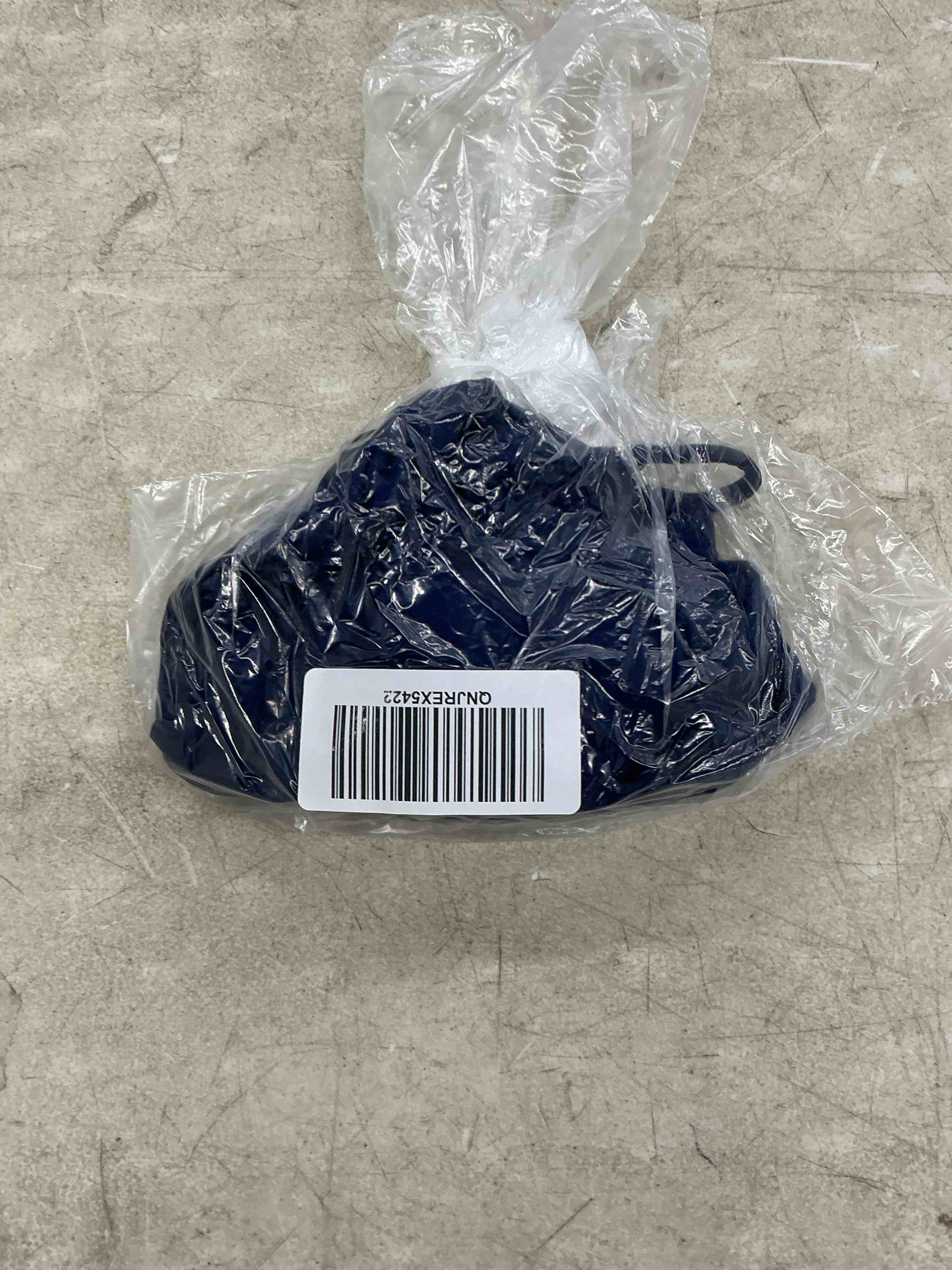 Condition photo showing New/Like New for quince italian v-neck bikini top, m, deep navy