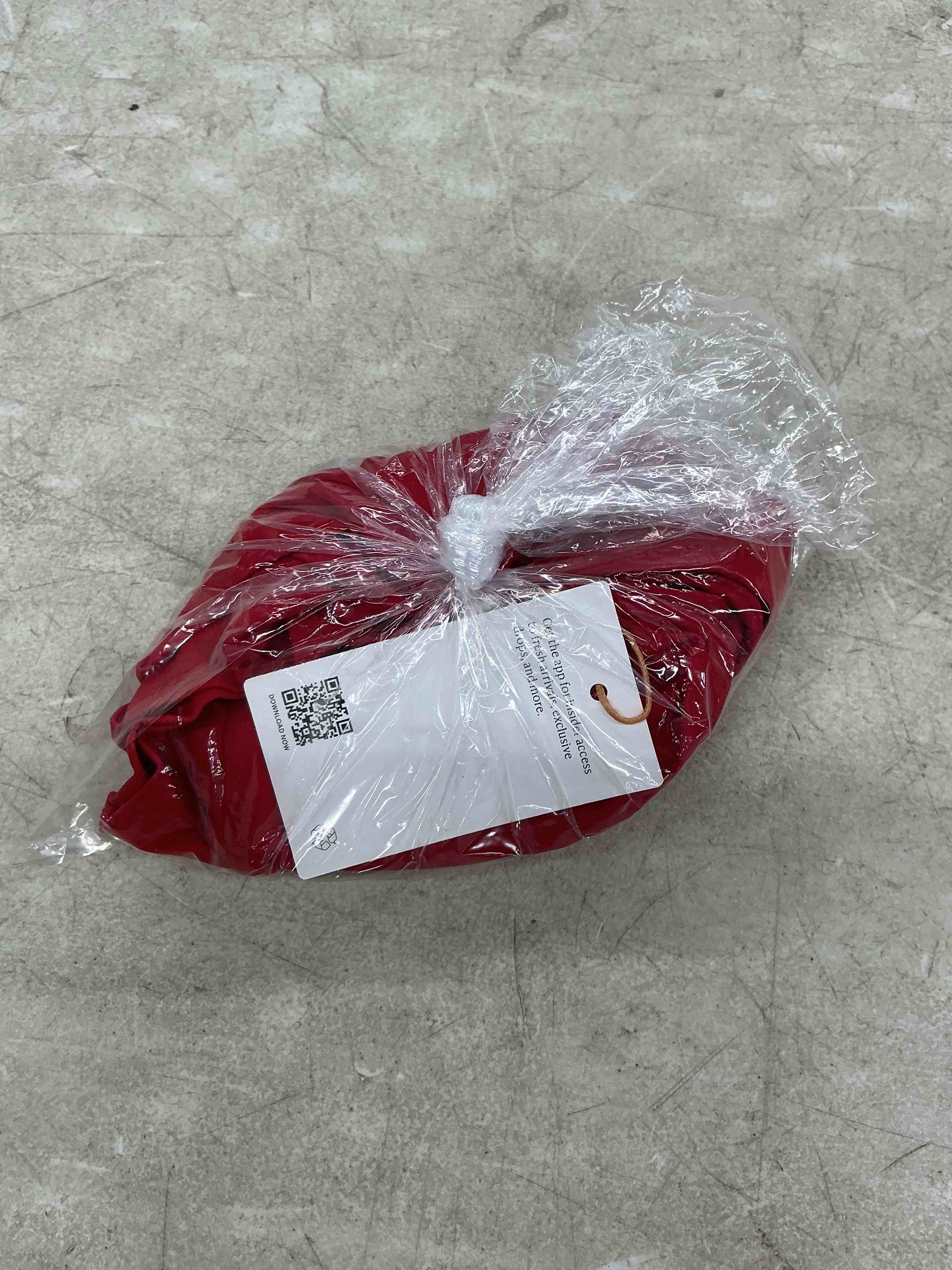 Condition photo showing New/Like New for quince italian tank bikini top, s, cherry
