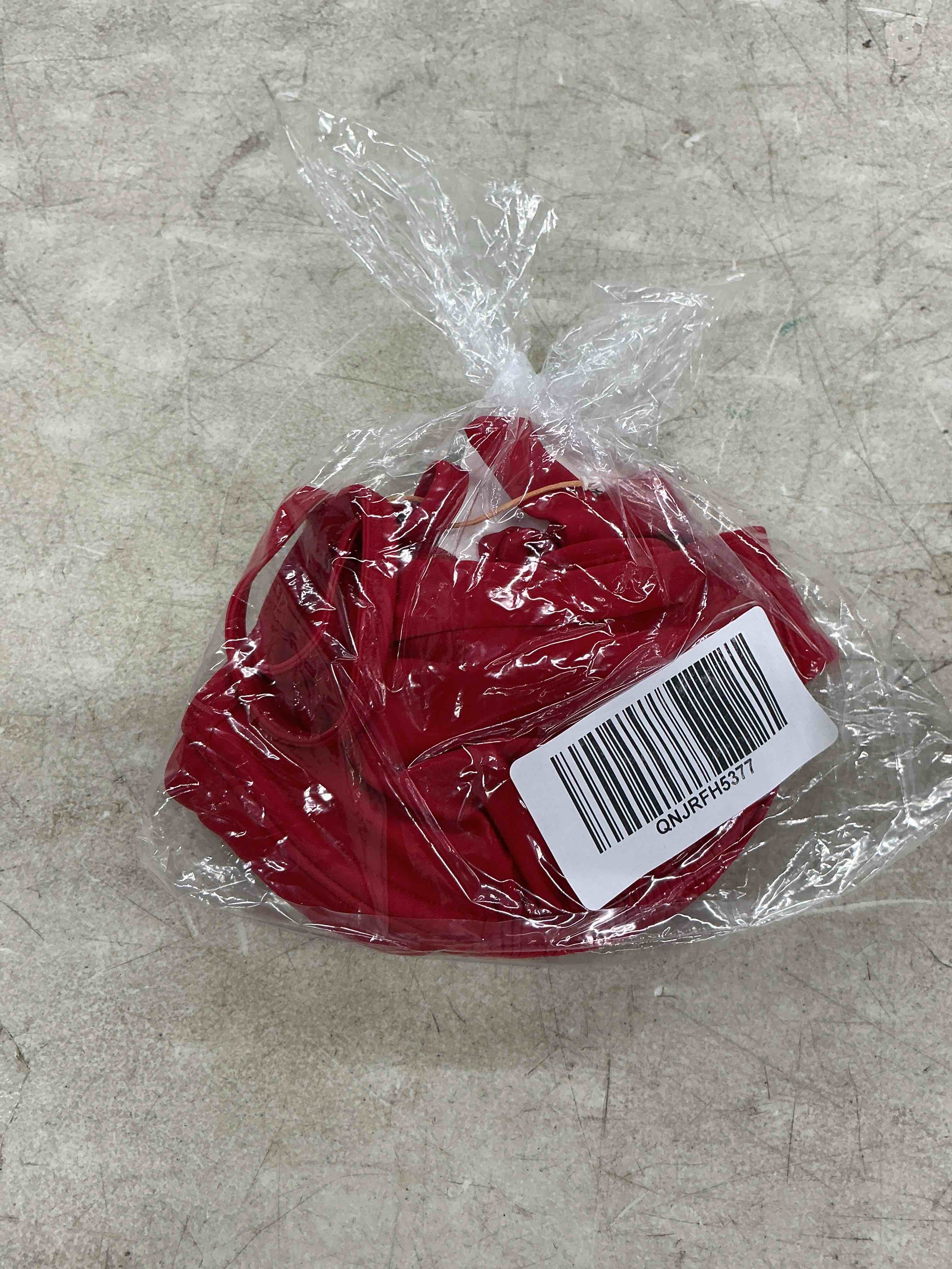 Condition photo showing New/Like New for quince italian demi bikini top, s, cherry