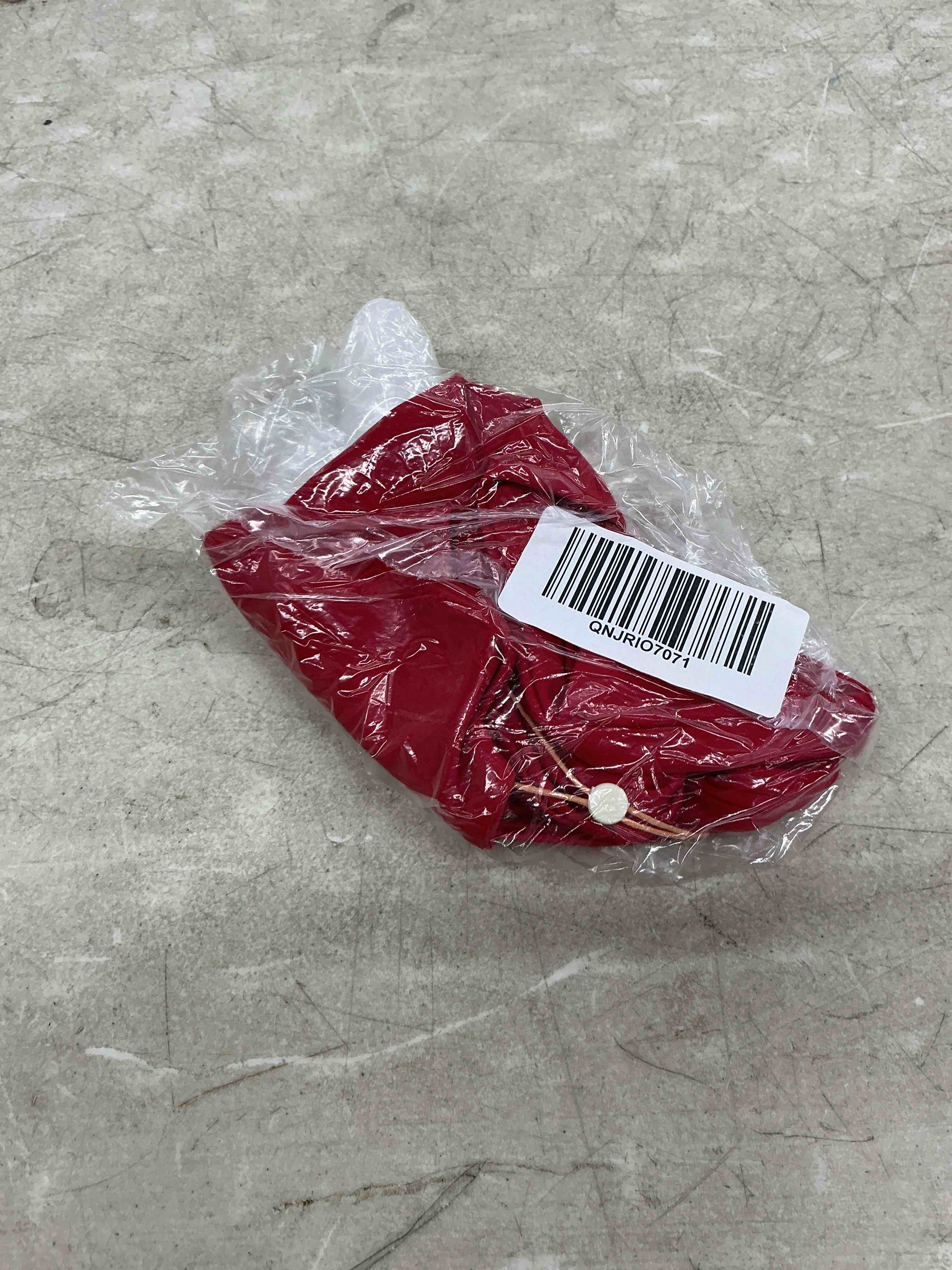 Condition photo showing New/Like New for quince italian high-leg ring bikini bottom, m, cherry