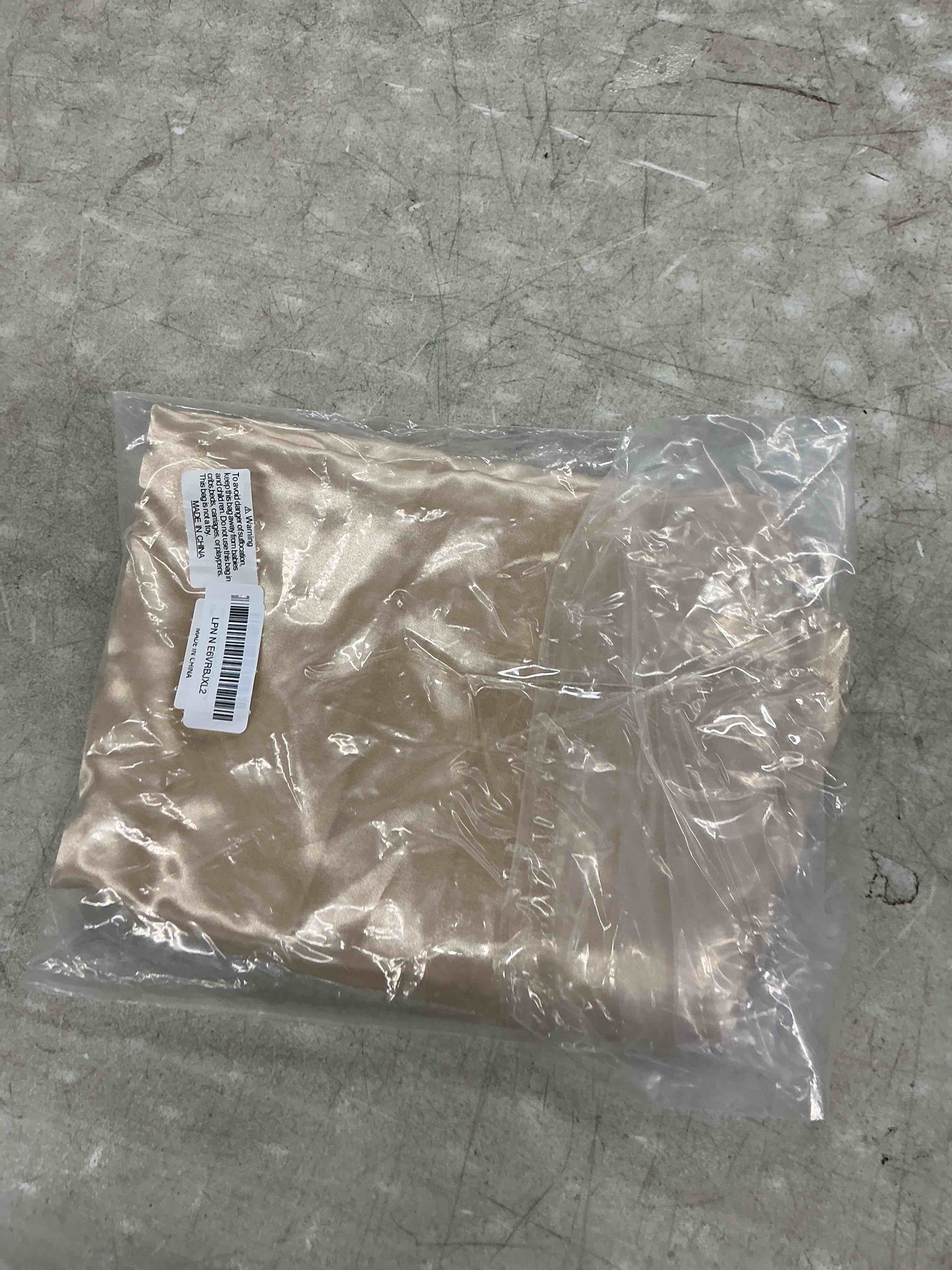Condition photo showing Good Condition for 4 pack champagne satin tablecloth 58 x 102 inches, rectangular satin table cloths for wedding reception, birthday party, graduation & holiday banquet tables champagne 4
