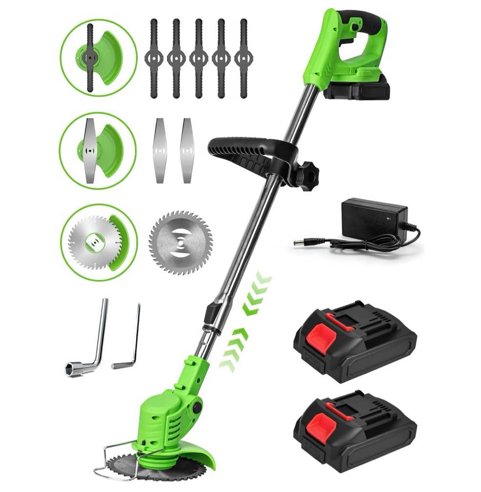 YAHHU 21V Cordless 3-in-1 String Trimmer, Trimmer, Edger & Mower with Multi-Blade System for Effortless Lawn & Garden Care