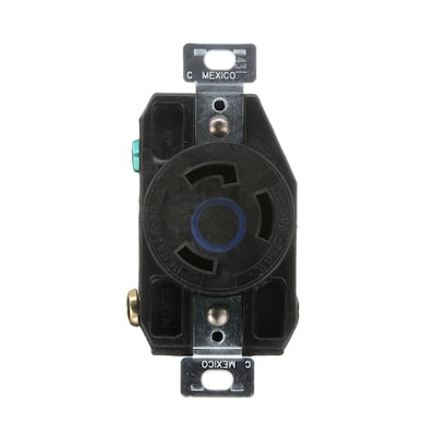 Eaton Arrow Hart 30 -Amp 250-volt Industrial Duplex Outlet Receptacles , Blue