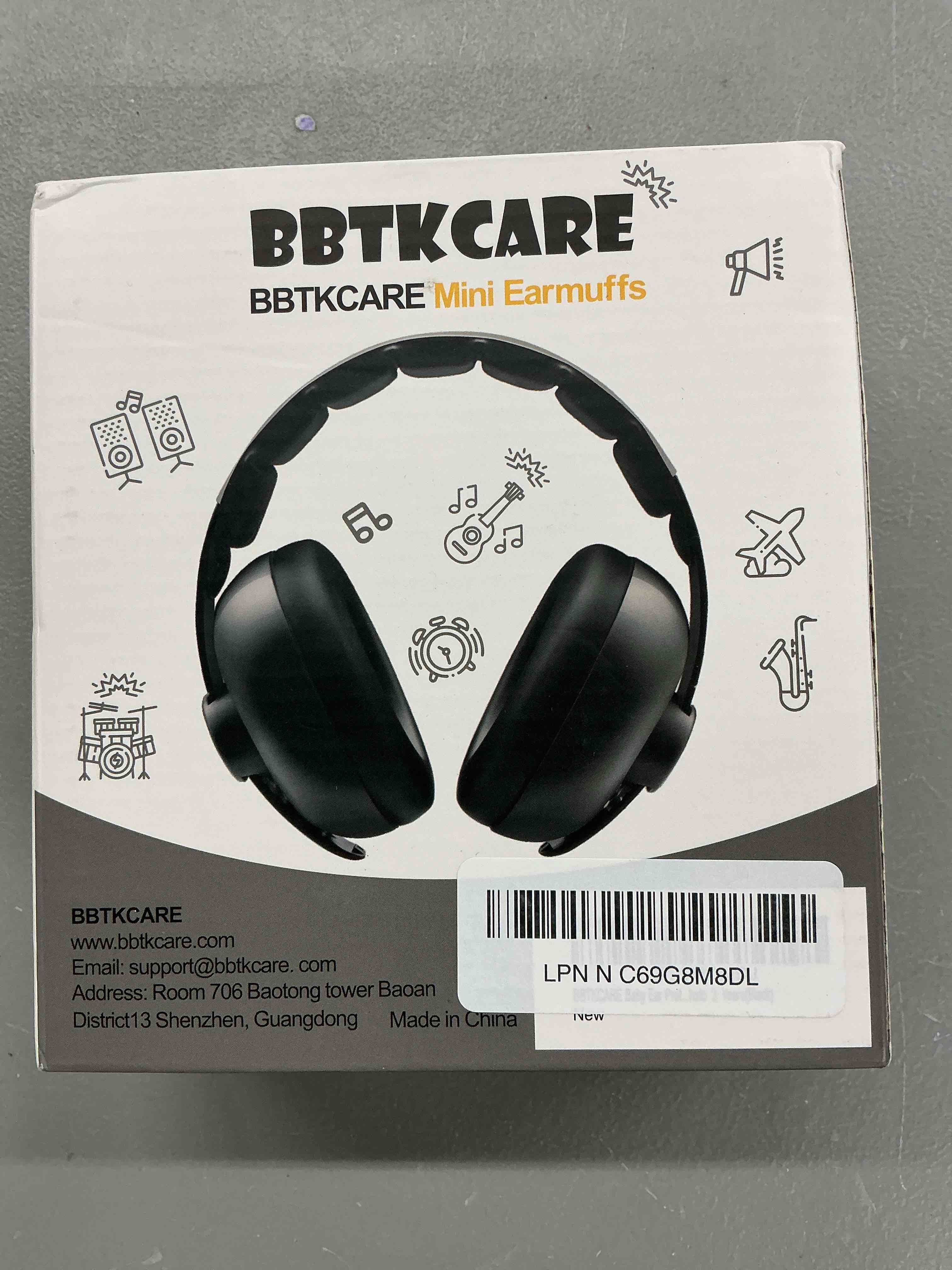 Condition photo showing New/Like New for baby headphones noise cancelling headphones for babies for 3 months to 3 years (black)