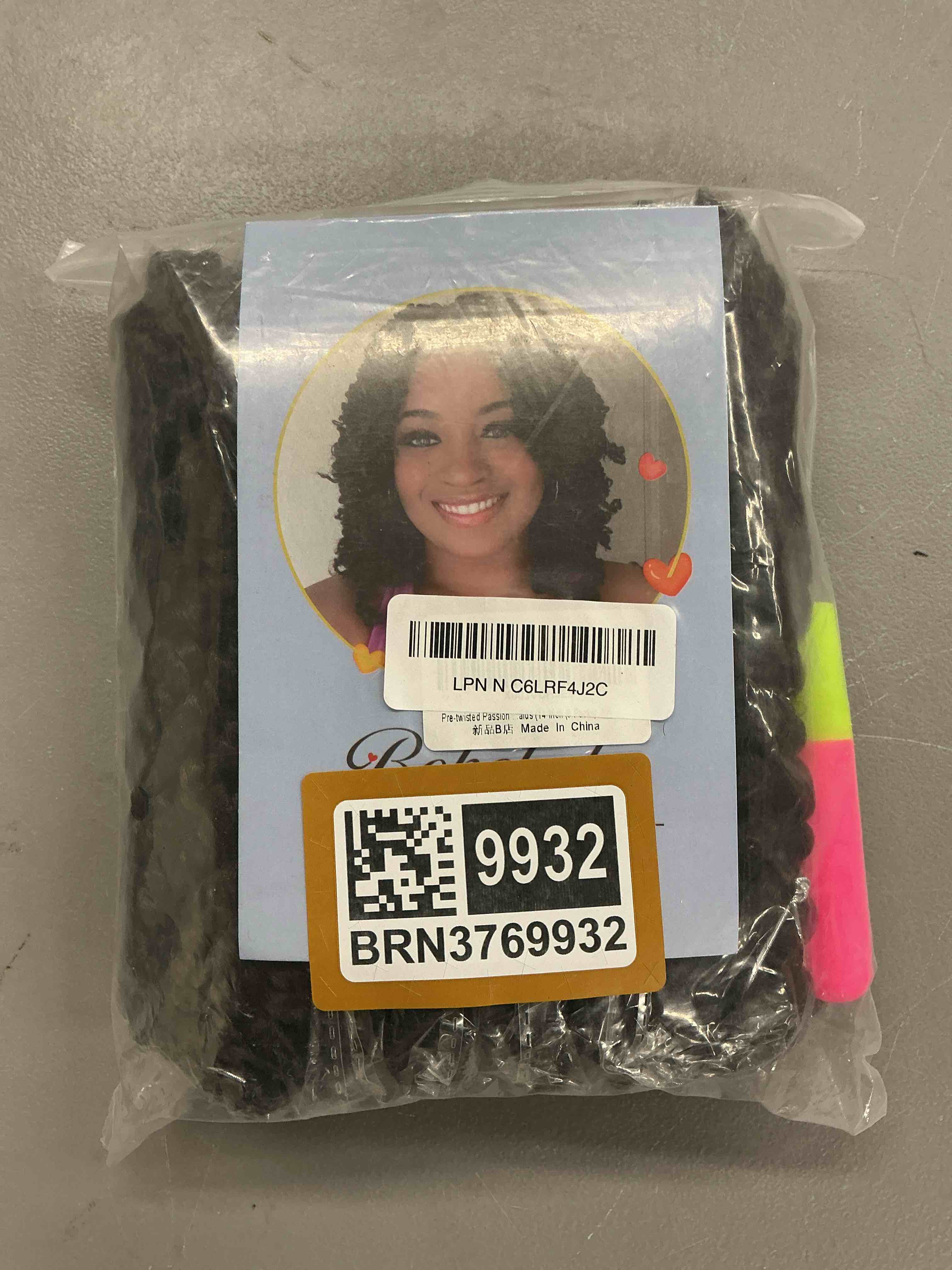 Condition photo showing Good Condition for bohobabe pre-twisted passion twist crochet hair 14 inch short brown pre-looped crochet passion twist braiding hair 8 packs (4#) 14 inch (pack of 8) 4#(brown)