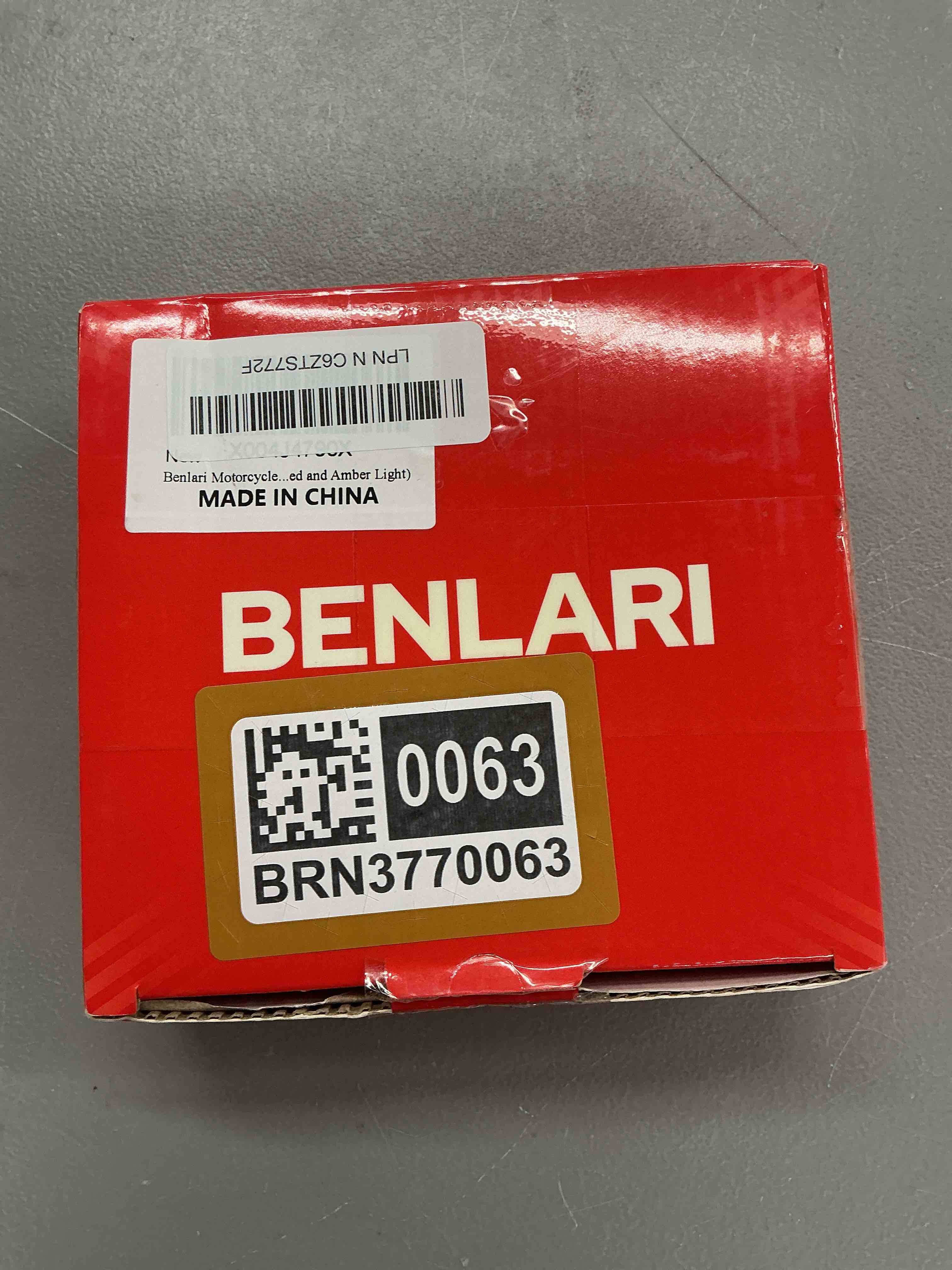 Condition photo showing New/Like New for benlari motorcycle bullet 48 leds rear turn signal light smd blinker indicator fit for honda yamaha suzuki kawasaki harley(chorme/red and amber light)