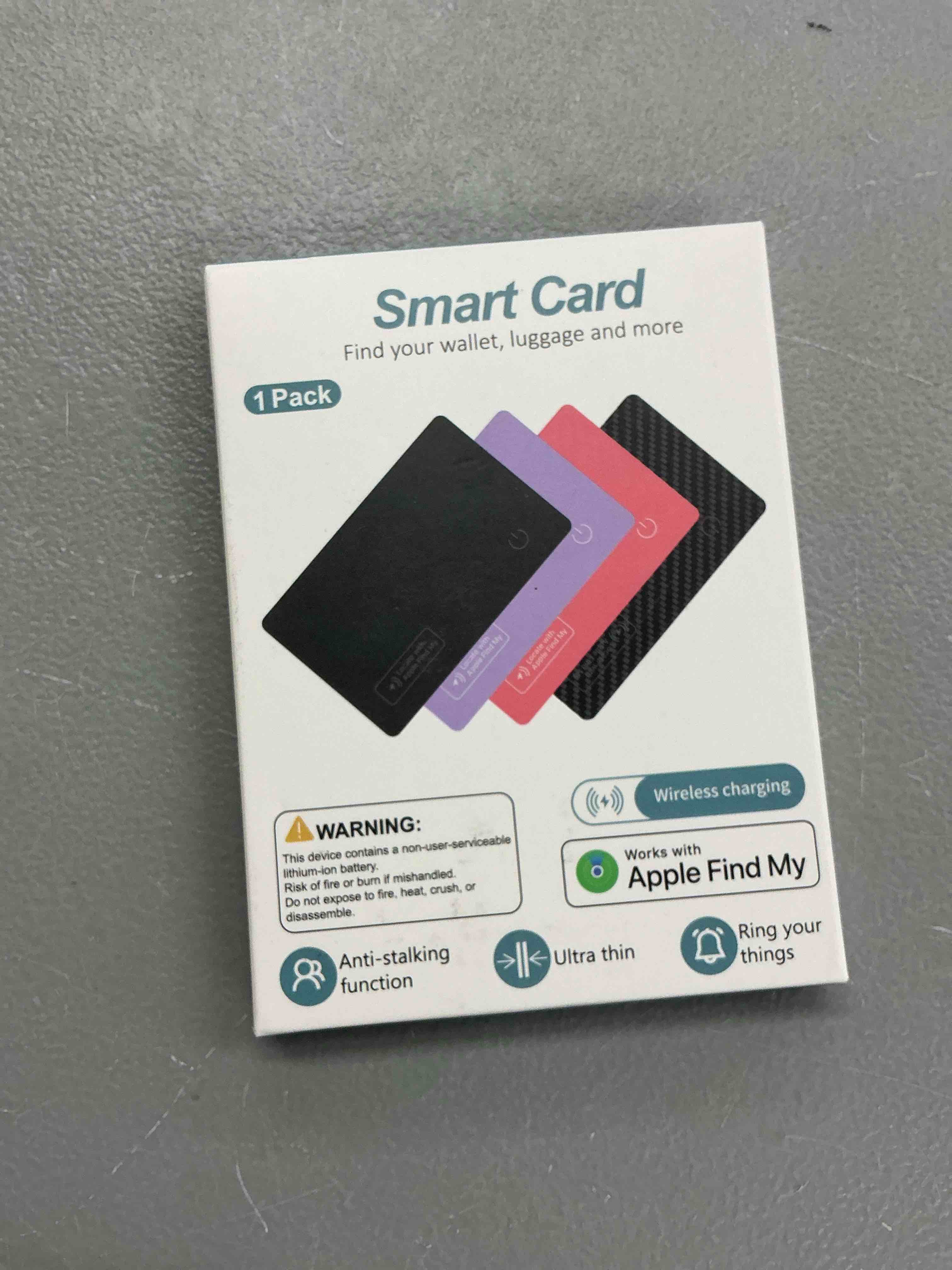 Condition photo showing New/Like New for ultra slim air card tag: 2026 mfi certified wallet smart tracker card - compatible with apple find my wallets finder tracking cards tags, keep track item locator of luggage, passport, purse, backpack 1 pack black