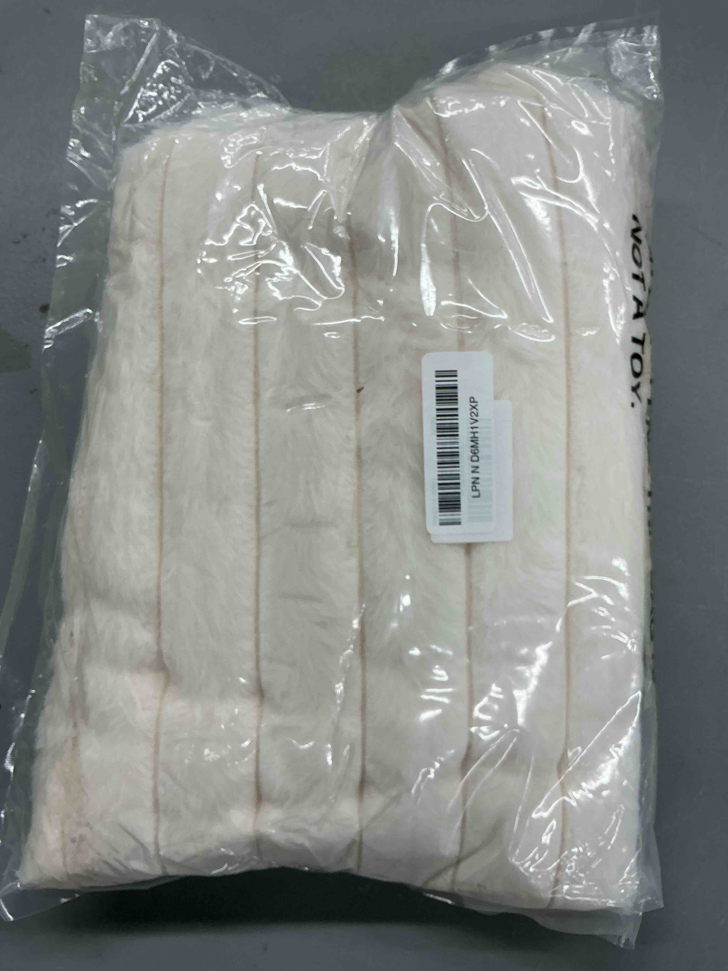 Condition photo showing New/Like New for decoruhome fuzzy pet couch cover for dogs, non-slip sofa covers for 2 cushion couch, soft thick furniture couch protector, washable sectional sofa slipcovers, white, 27.6" x 59"