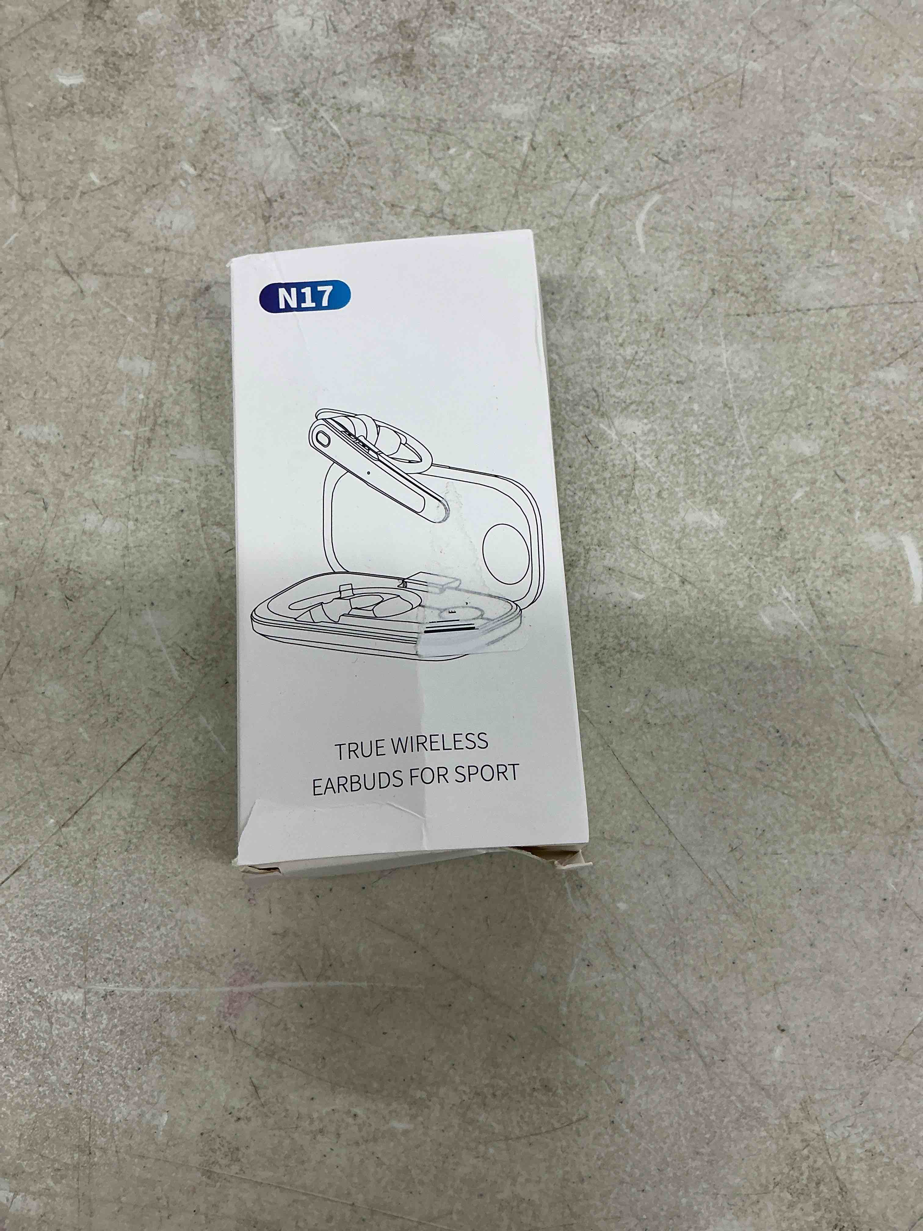 Condition photo showing Good Condition for bluetooth headset, wireless bluetooth earpiece with led display charging case, v5.3 hands free noise canceling headphones with dual-mic for computer/laptop/cell phones/home/office/trucker black