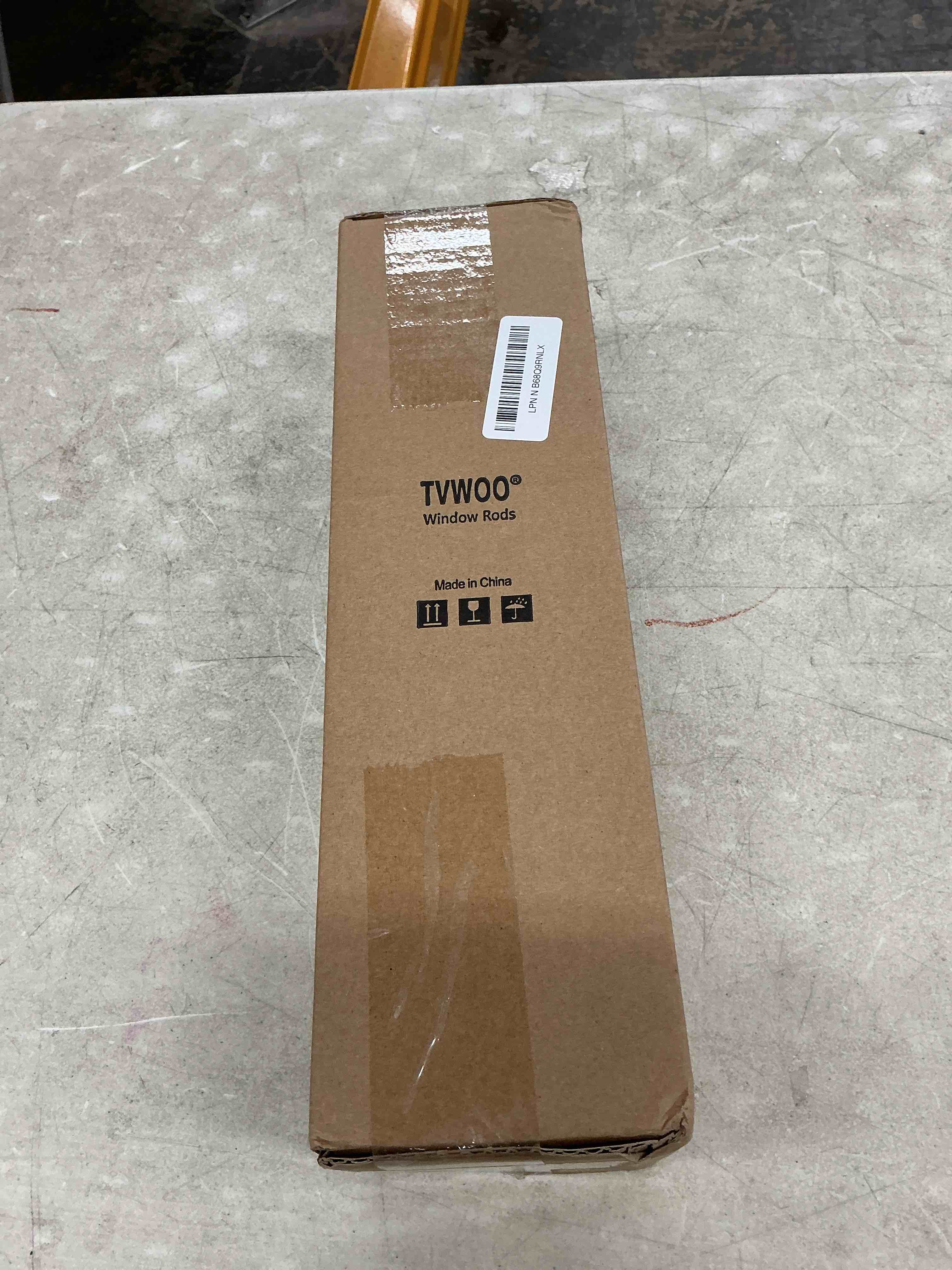 Condition photo showing Good Condition for black wrap around curtain rods 2pack:blackout adjustable window curtain rod,room darkening heavy duty curved french metal single drapery rods for bedroom kitchen easy install,matte black 28-48" 28-48" ( 2pack ) matte black