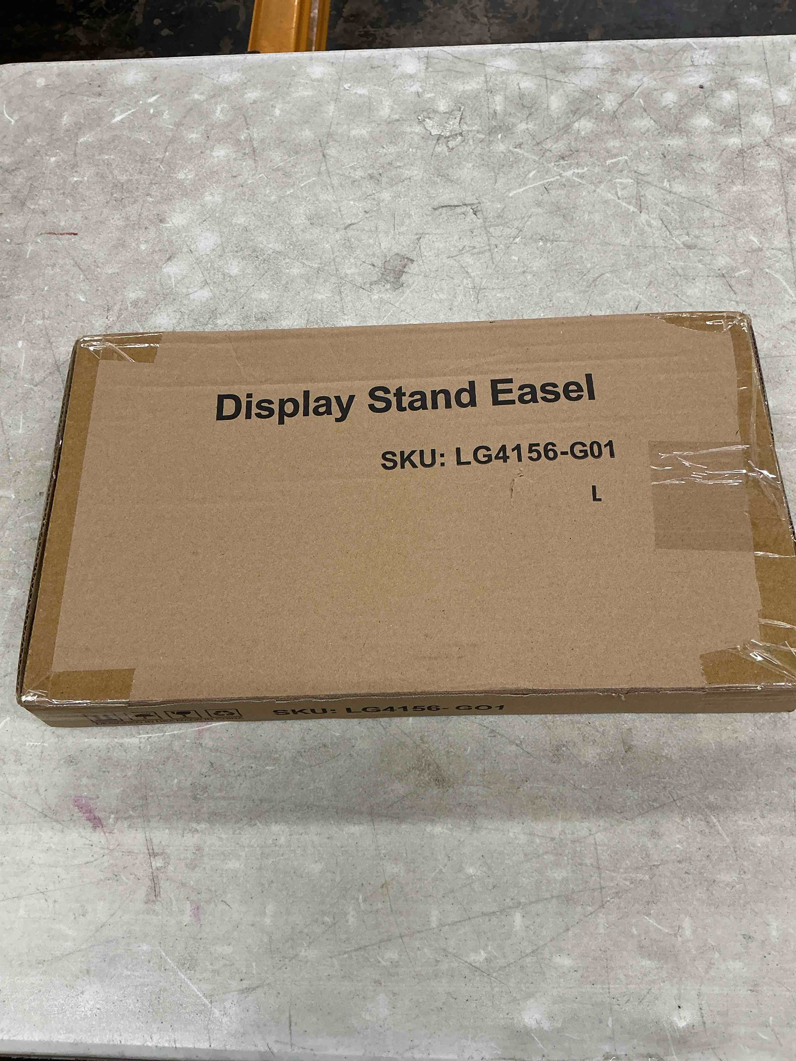 Condition photo showing Good Condition for gold easel stand for sign,adjustable easel dispaly stand, metal easels for dispalying pictures,easels for wedding poster holder,display stand with chain support 1