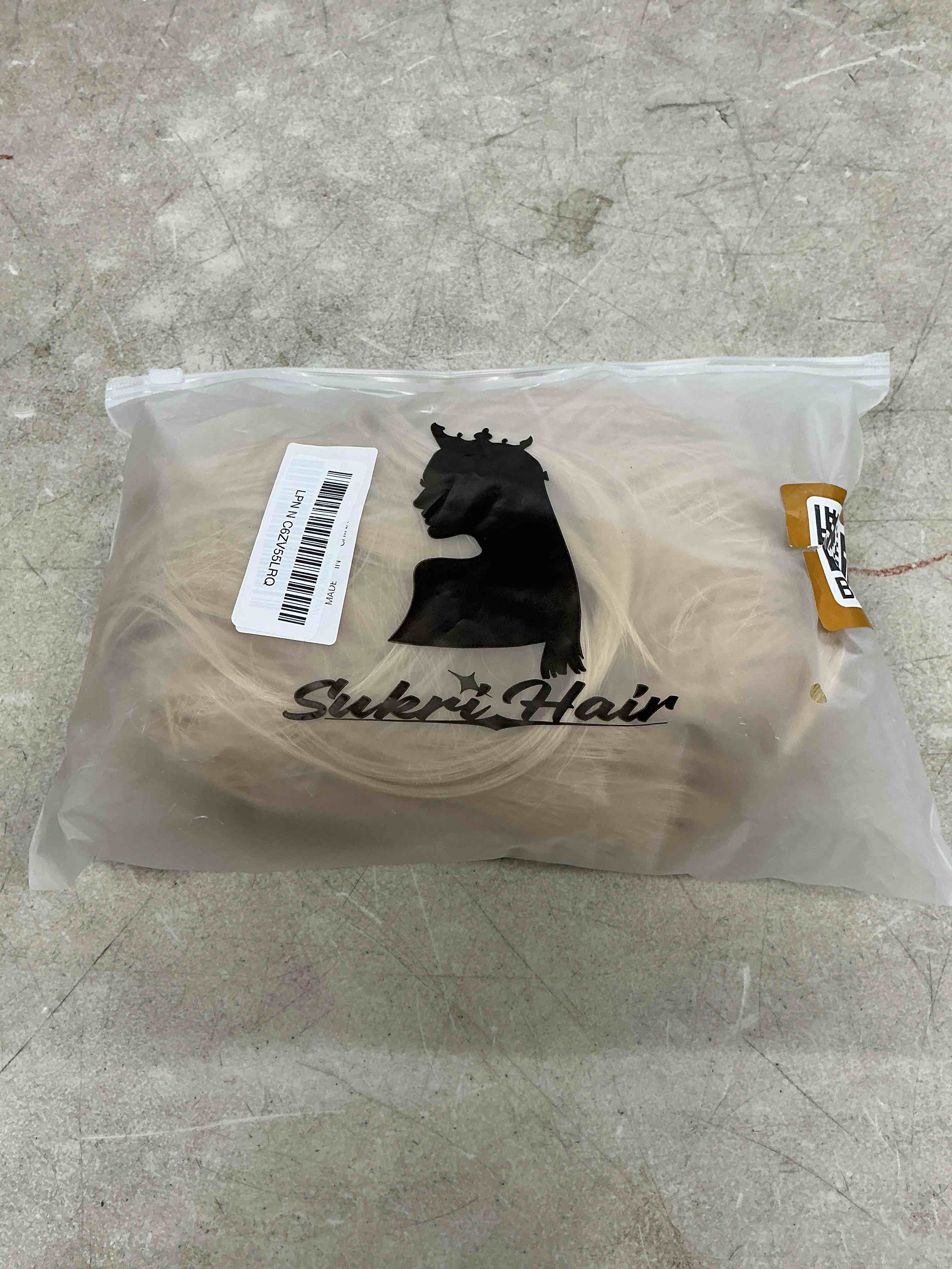 Condition photo showing Good Condition for sukri long blonde wig with bangs straight blonde wig for women natural looking hair wigs 22 inch synthetic wigs for girls daily party cosplay wig 22 inch blonde