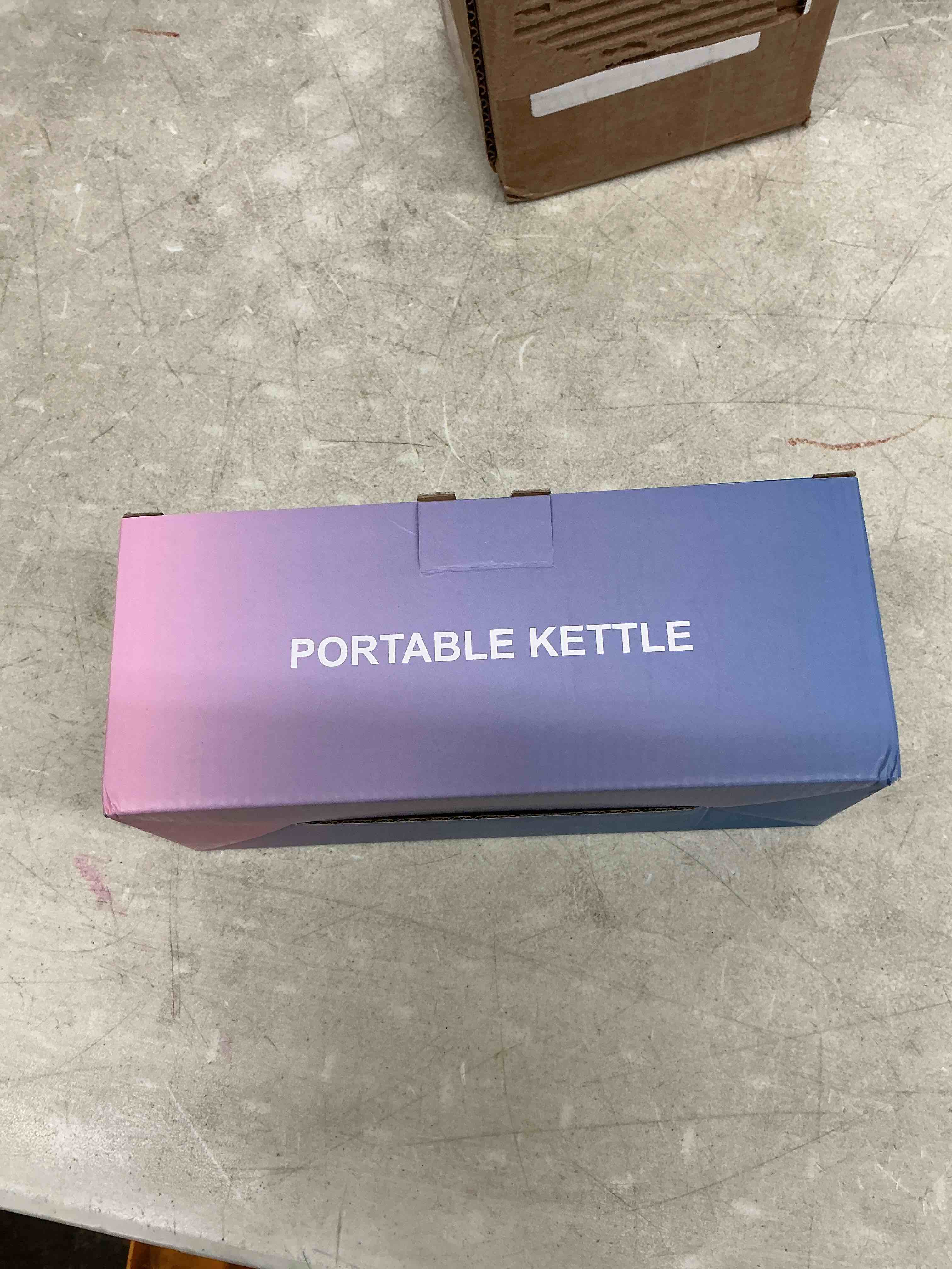 Condition photo showing New/Like New for travel electric kettle portable mini kettle,small hot water boiler with 4 temperature settings,304 stainless steel,fast boiling water with auto shut-off and boil dry protection,400ml (beige, 400ml) 0.4 quarts beige