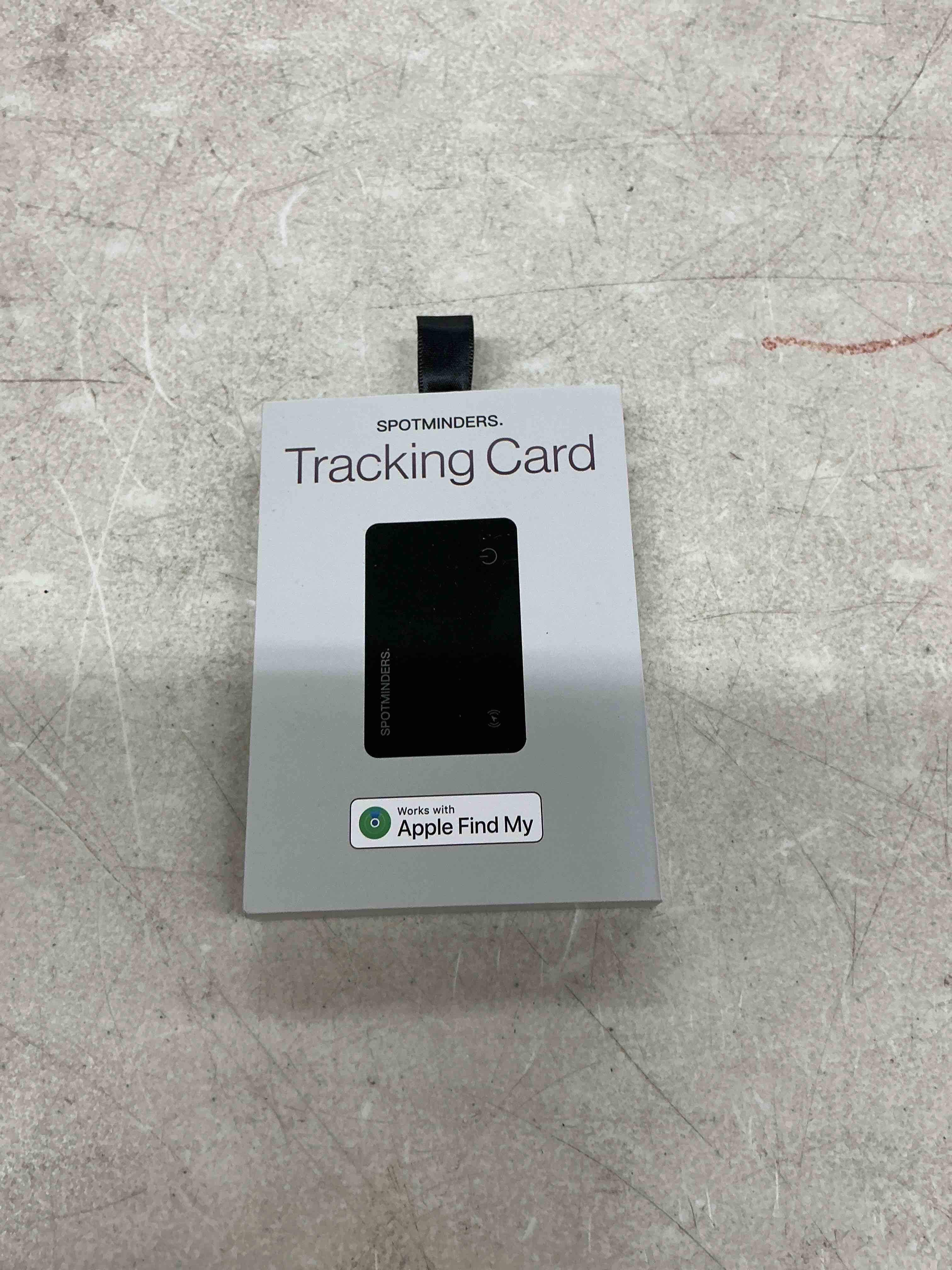 Condition photo showing New/Like New for spotminders apple mfi certified wallet tracker works with apple find my tracking card for wallet card rechargeable ip68 waterproof 0.07in slim iphone item finder for luggage tags purse gifts for women black (pack of 1)