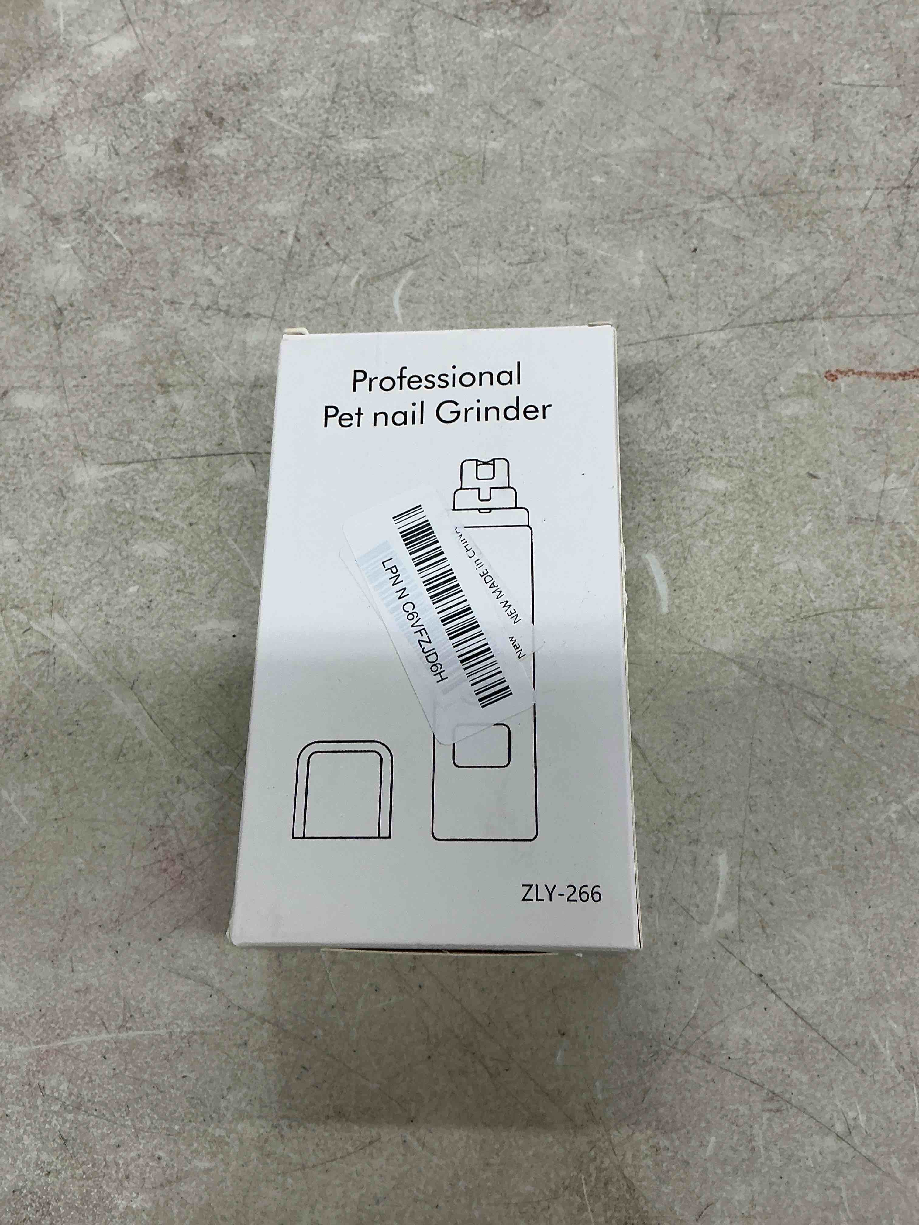 Condition photo showing Good Condition for dog nail grinder, electric pet nail grinder with 2 speed digital usb rechargeable dog nail trimmer nail claw clippers with led lighting quiet paws grooming for large medium small dogs pet