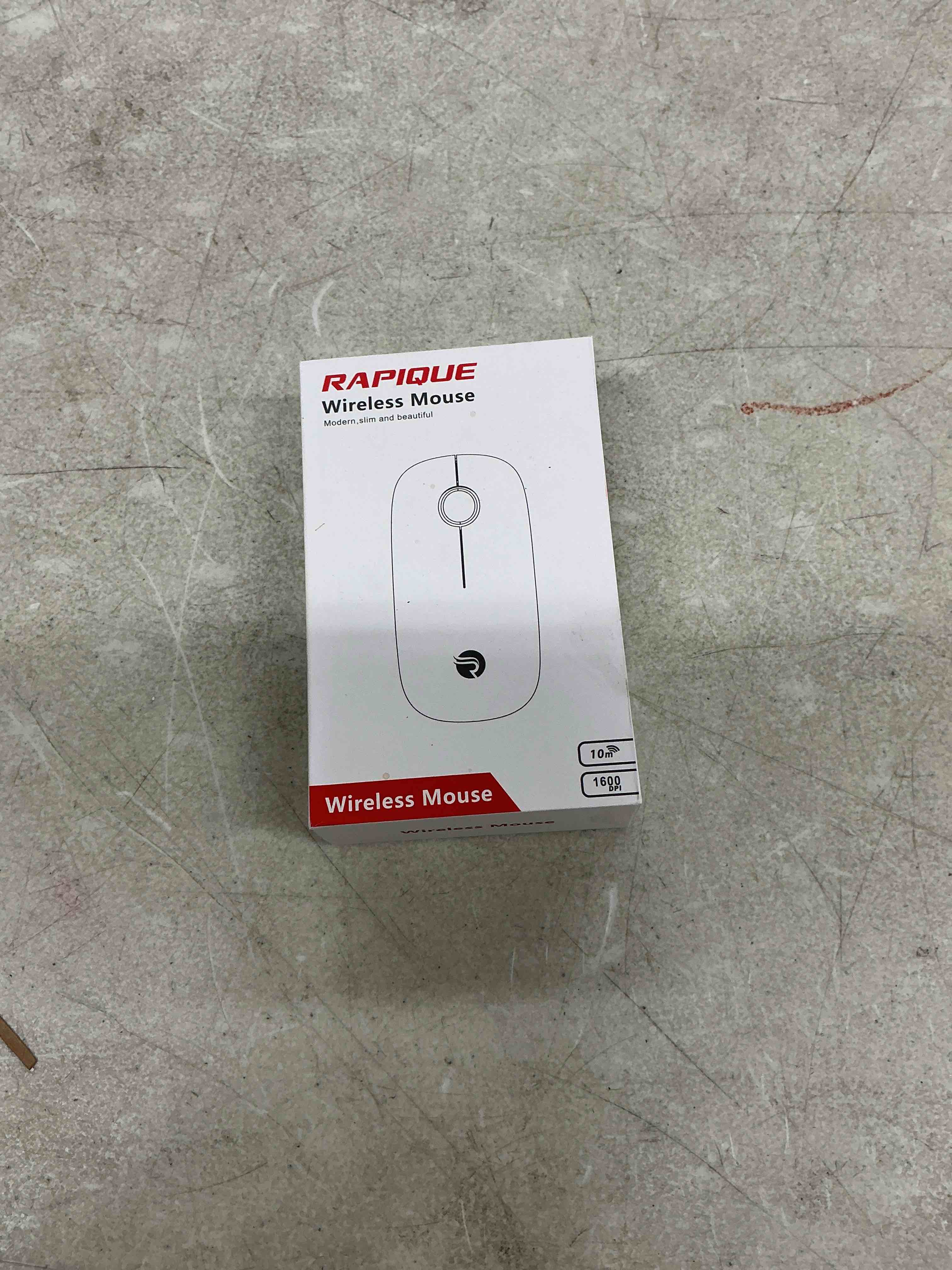 Condition photo showing Good Condition for rapique r306 pro wireless mouse – bluetooth & 2.4g, triple-device connection, rechargeable type-c, silent click, smooth scroll, lightweight slim design for laptop, tablet & macbook – sky blue gradient