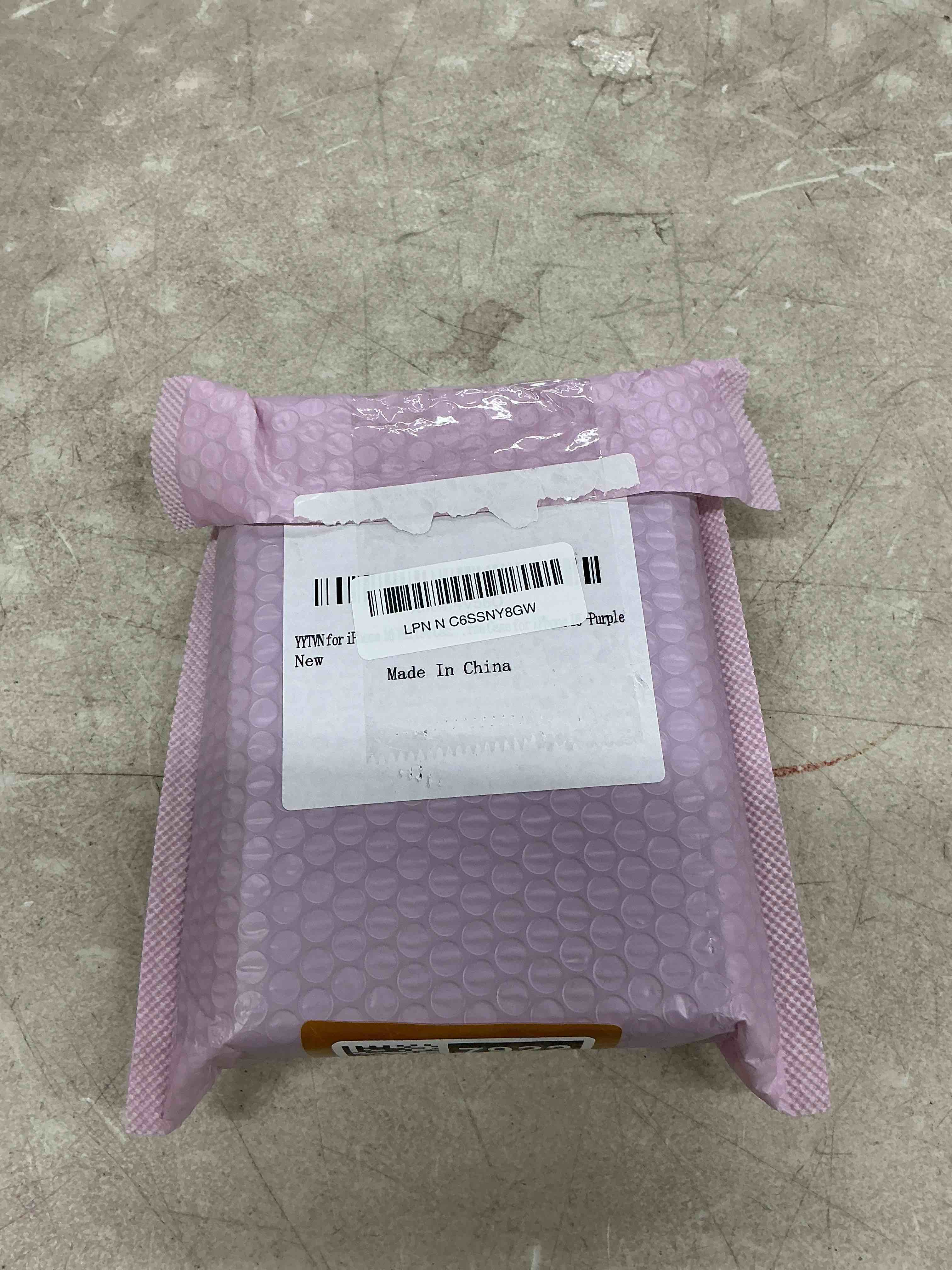 Condition photo showing Good Condition for for iphone 16 wallet case with zipper card holder & crossbody lanyard strap & wrist strap, rfid blocking pu leather magnetic flip handbag purse case for iphone 16 -purple