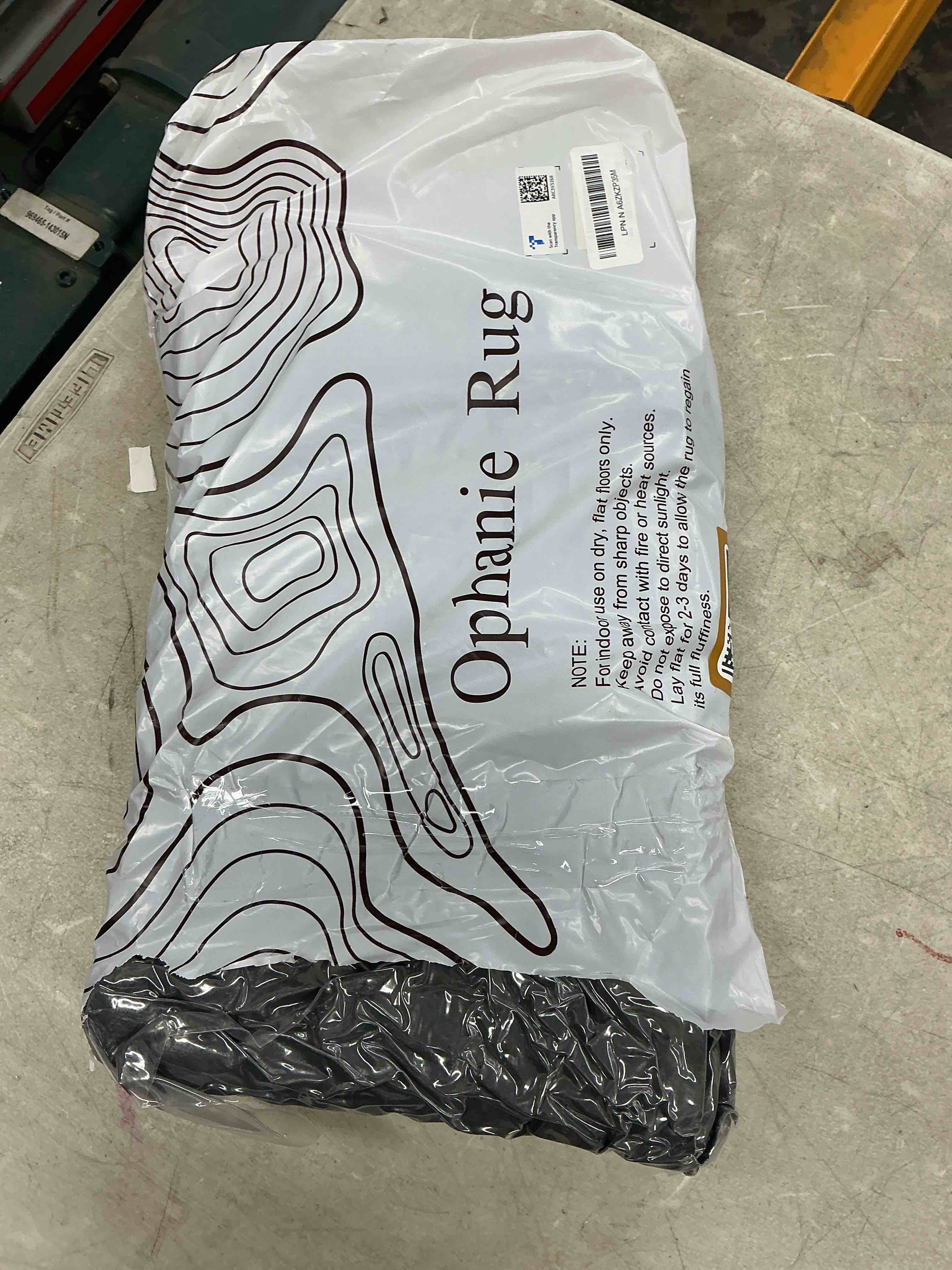 Condition photo showing New/Like New for ophanie area rugs for living room bedroom, upgrade non-slip fluffy soft grey shag carpet, indoor floor gray 4x6 fuzzy shaggy living room plush rug for kids home dorm decor aesthetic 4' x 6' (rectangular) 1- grey