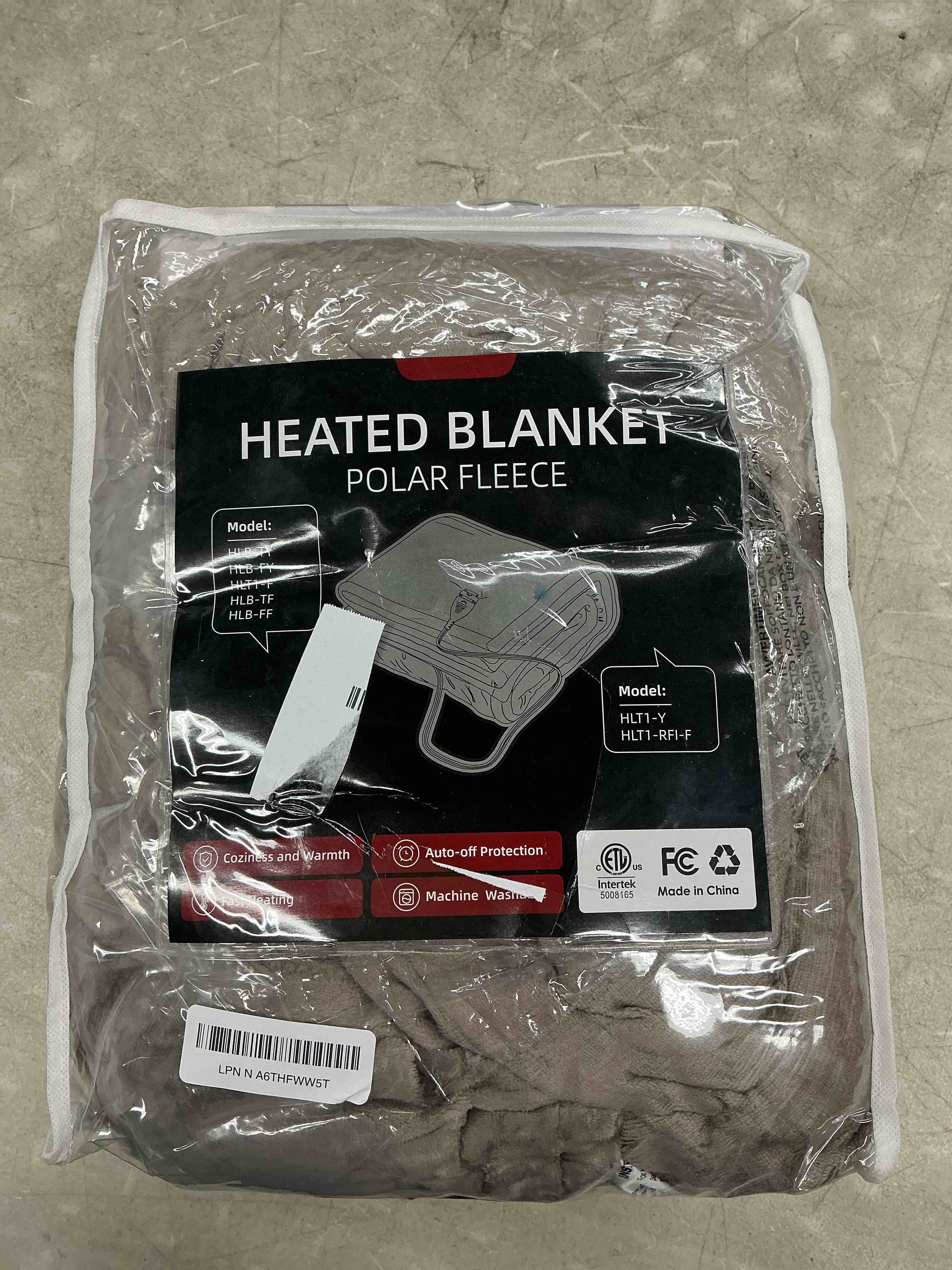 Condition photo showing Good Condition for electric heated blanket 72"x84" full size microplush cover blanket 4 heat settings & 10 hours auto off, cozy & warm for all night, machine washable, linen 01-light brown full(72''×84'')