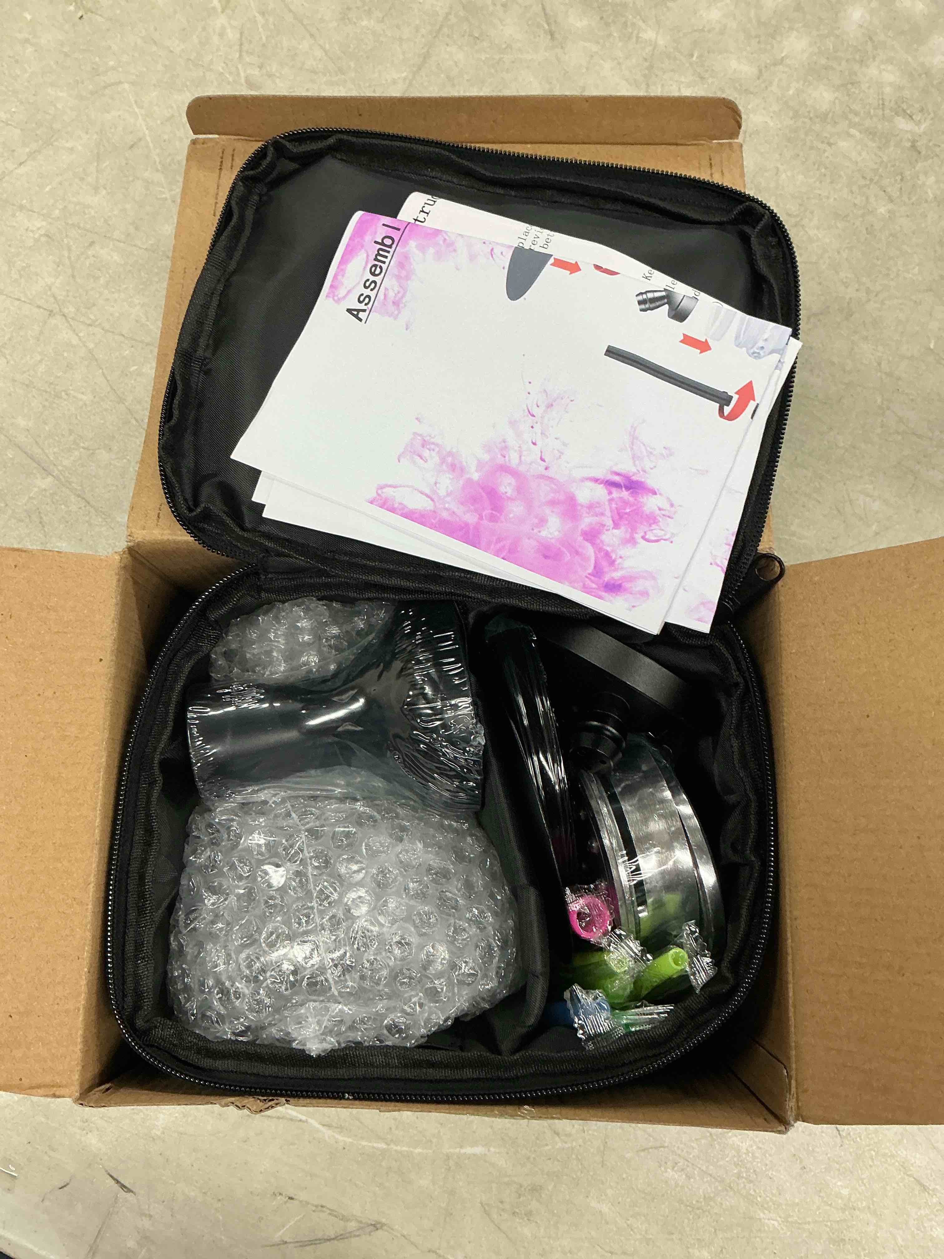 19.3" premium hookah set - portable shisha kit with protective carrying case, featuring silicone hos