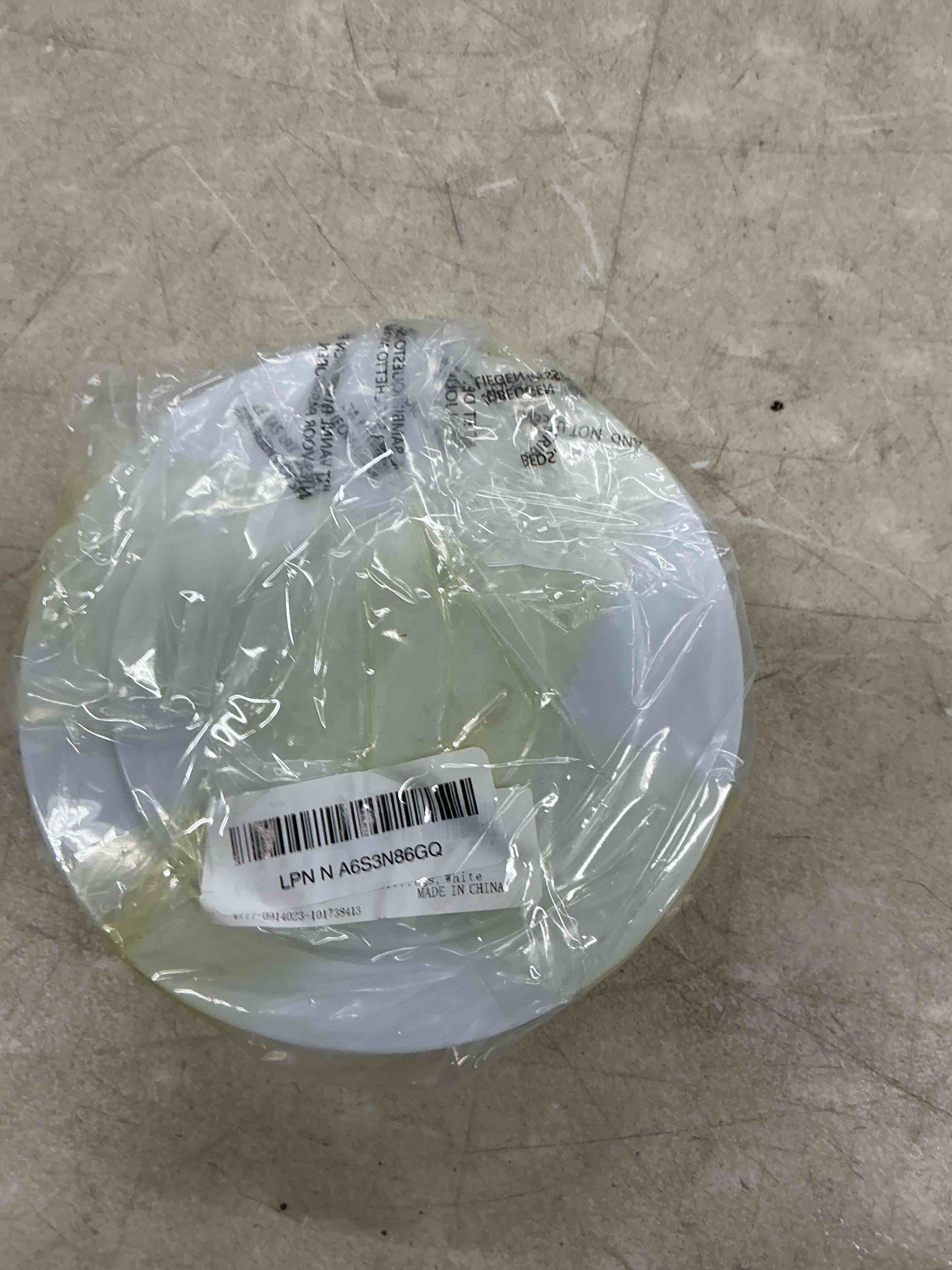 Condition photo showing Good Condition for patikil 6.5" spring ceiling cover plate, recessed light trim wall mount downlight hole cap decorative panel with buckle suitable for 4.9-6.1inch round hole glass ceiling openings, white