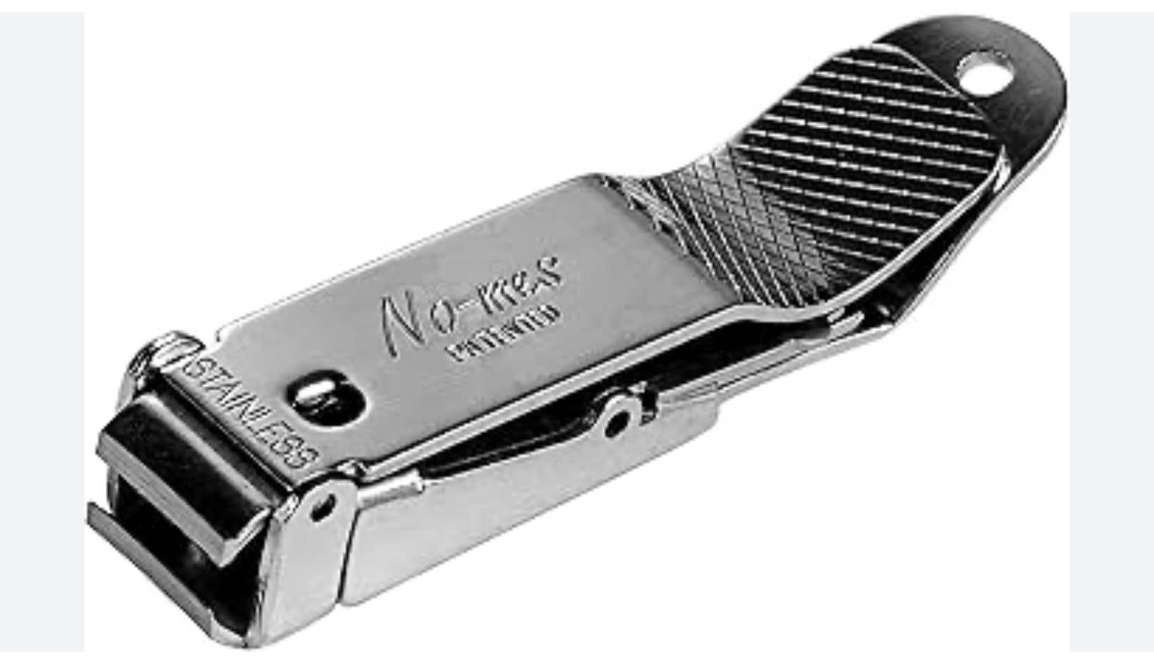 No-Mes Fingernail Clipper, Catches Clippings, Built-In Nail File, Made in USA