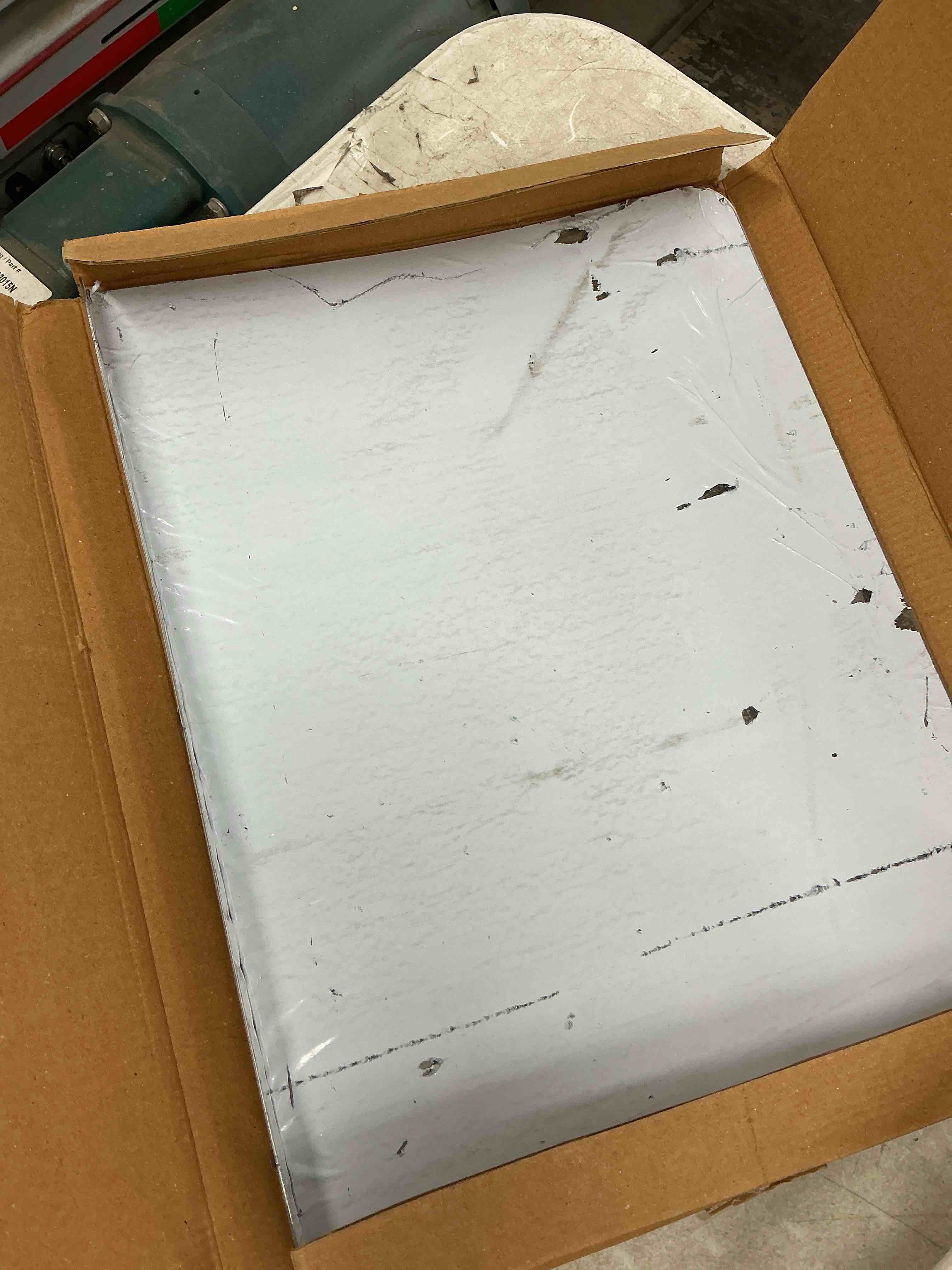 Condition photo showing Good Condition for stainless steel cutting board for kitchen - food-grade 304 - suitable for meat, fruits, veggies, & bread- large-sized chopping boards countertop 16 x 12 inches xl; counter top