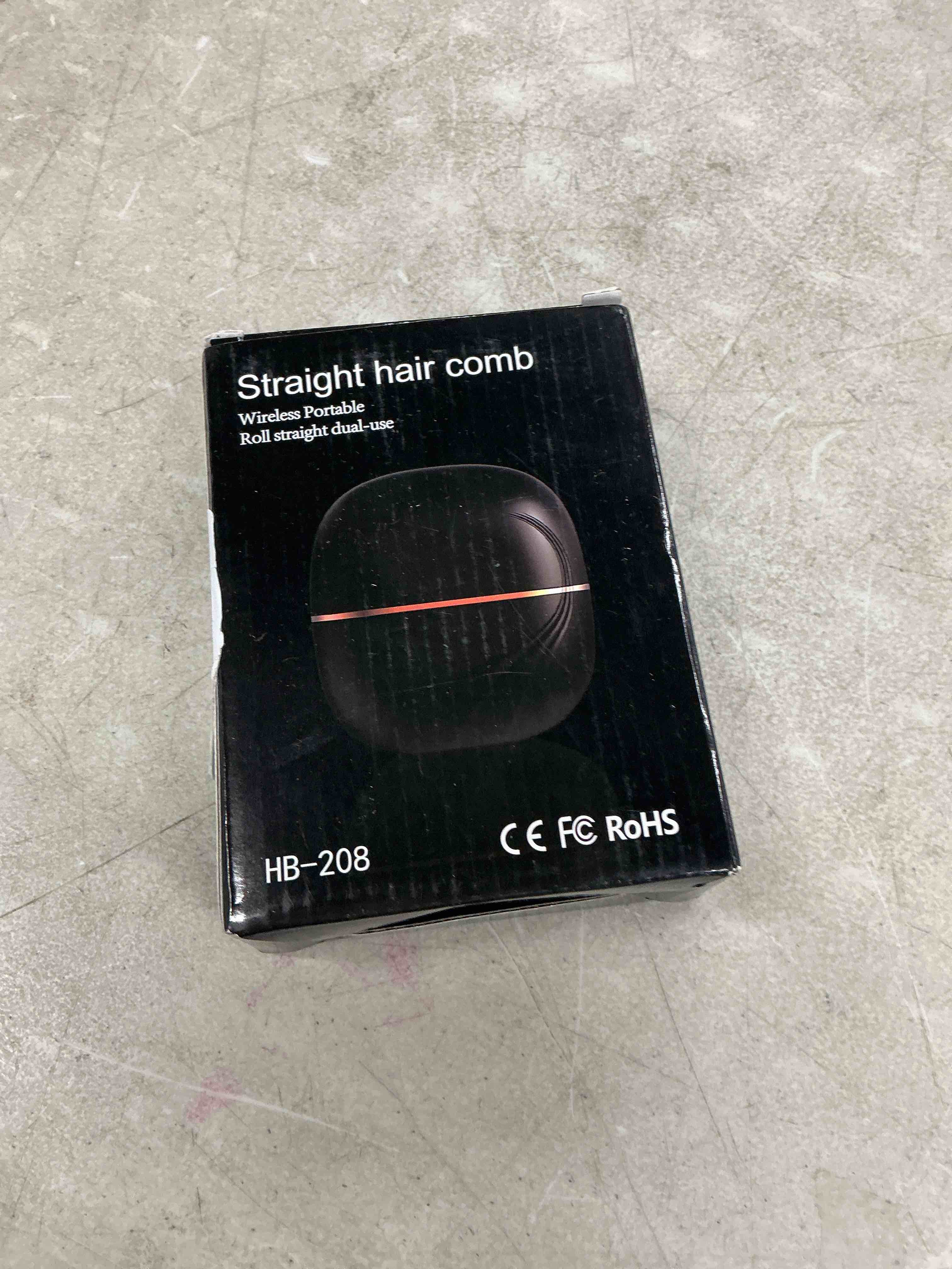 Condition photo showing Good Condition for mini hair straightener with 3-temp settings & anti-scald shell, fast heating 30s portable hot comb for travel, frizz control for all hair types(black)